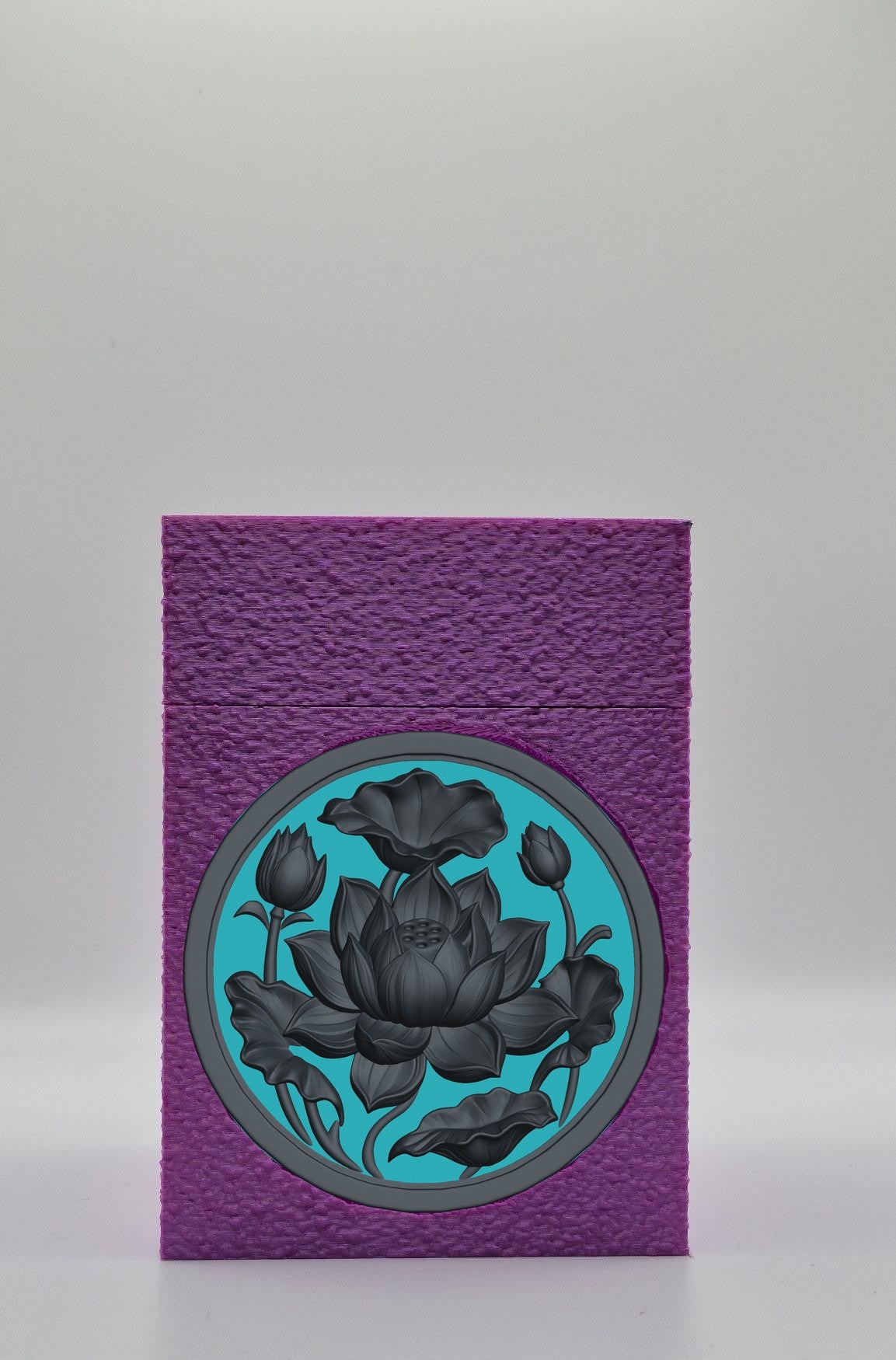 Lotus Card Box — Purple