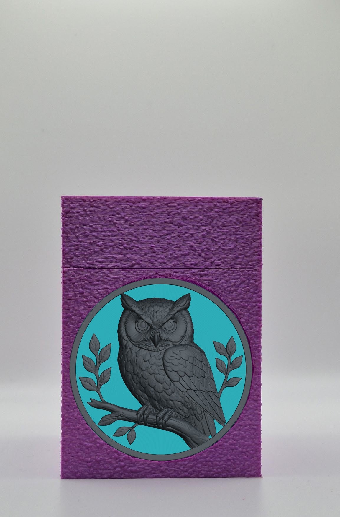 Owl Card Box — Purple