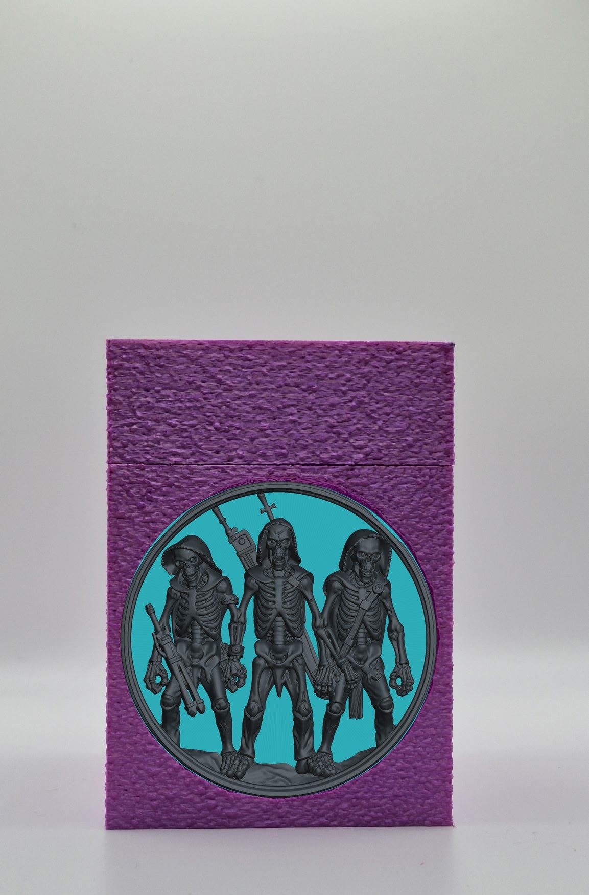 Skeleton Army Card Box — Purple