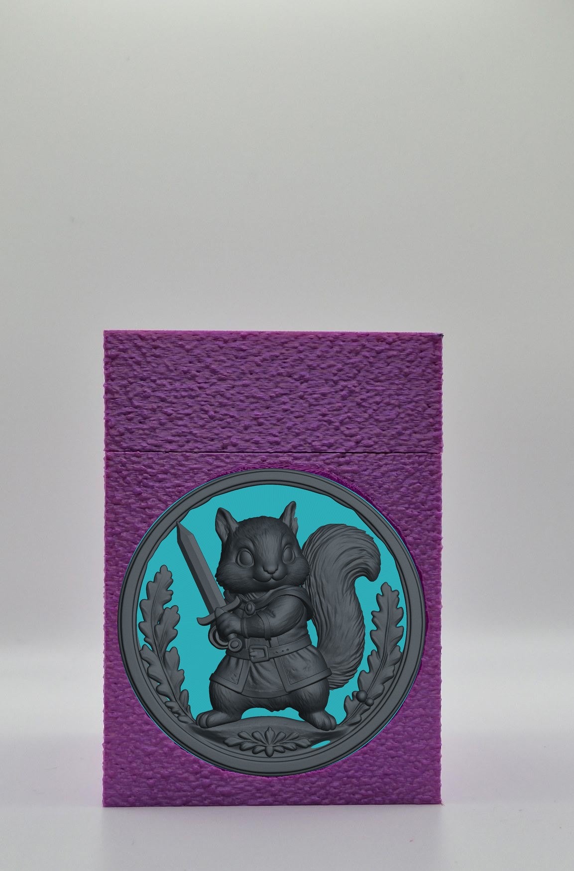 Squirrel Card Box — Purple