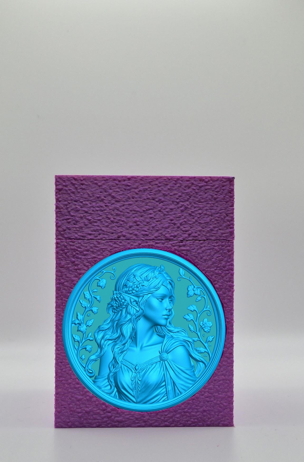 Elf Maiden Card Box — Purple