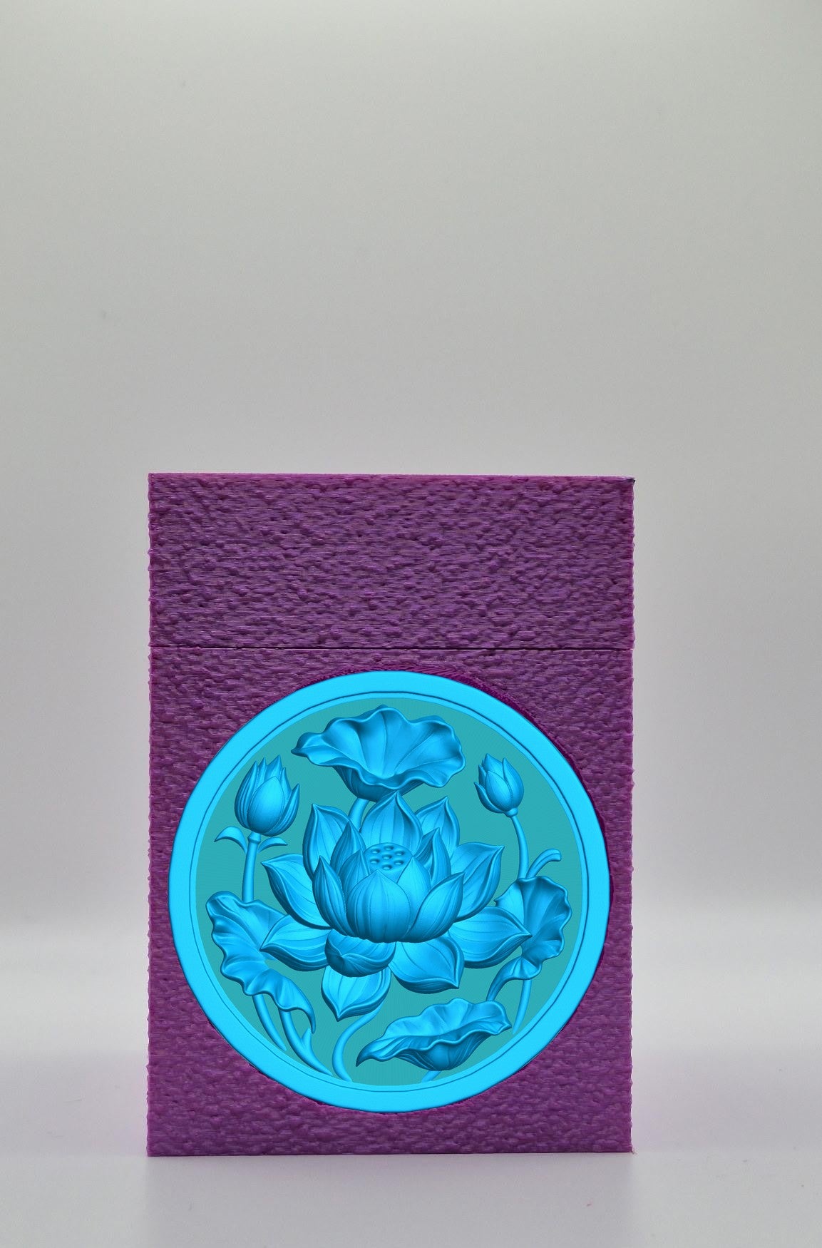 Lotus Card Box — Purple