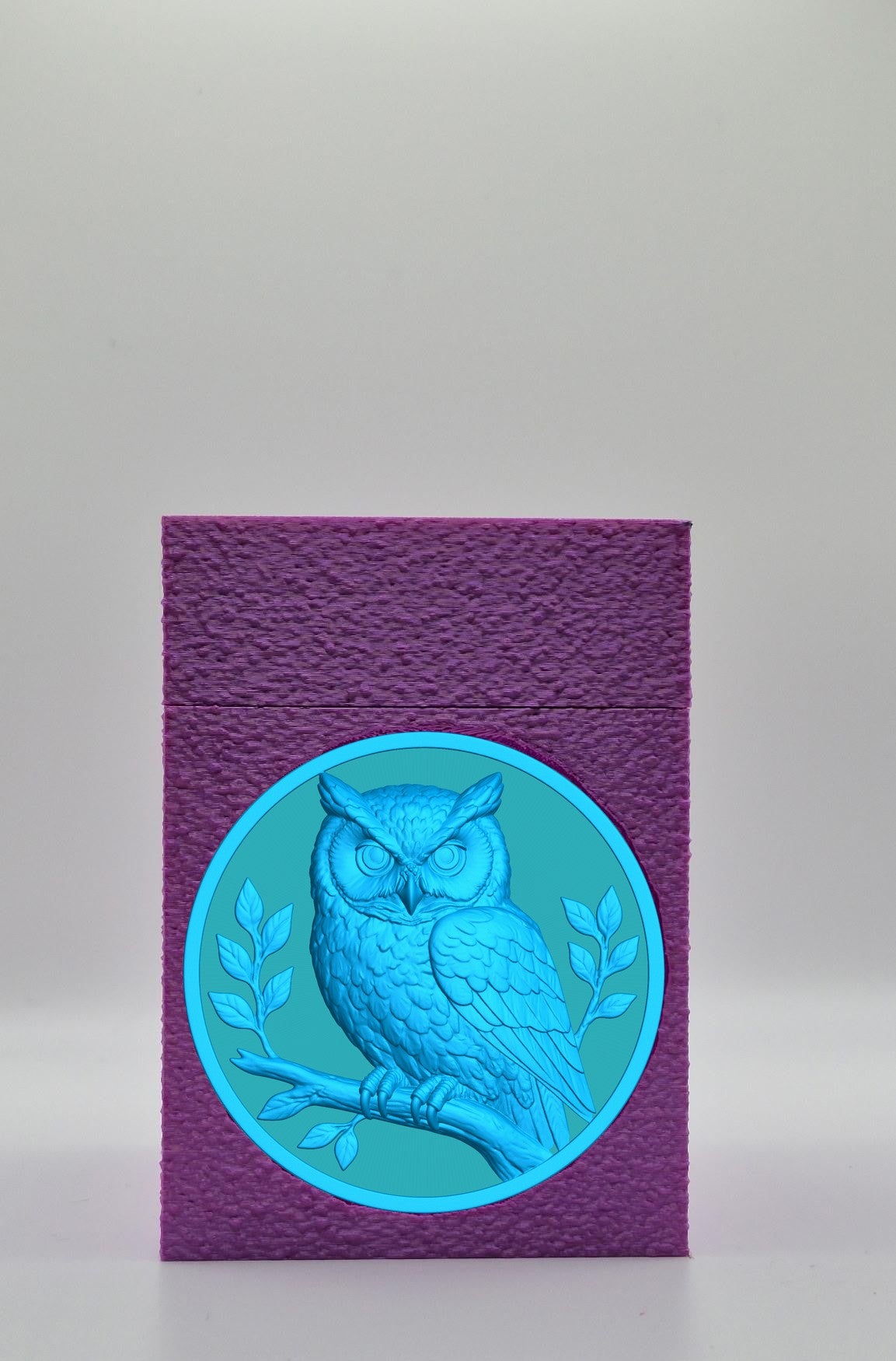 Owl Card Box — Purple