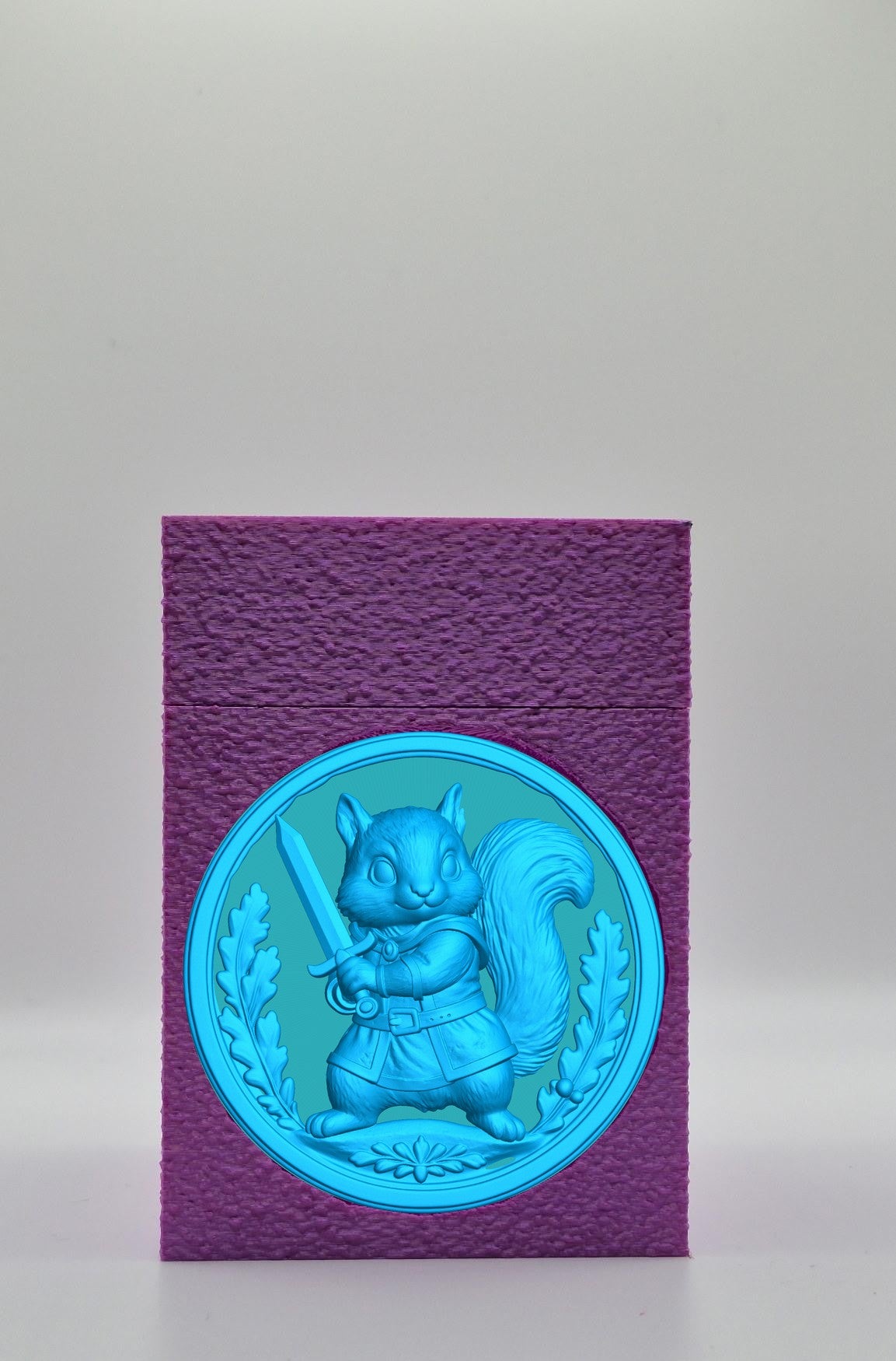 Squirrel Card Box — Purple