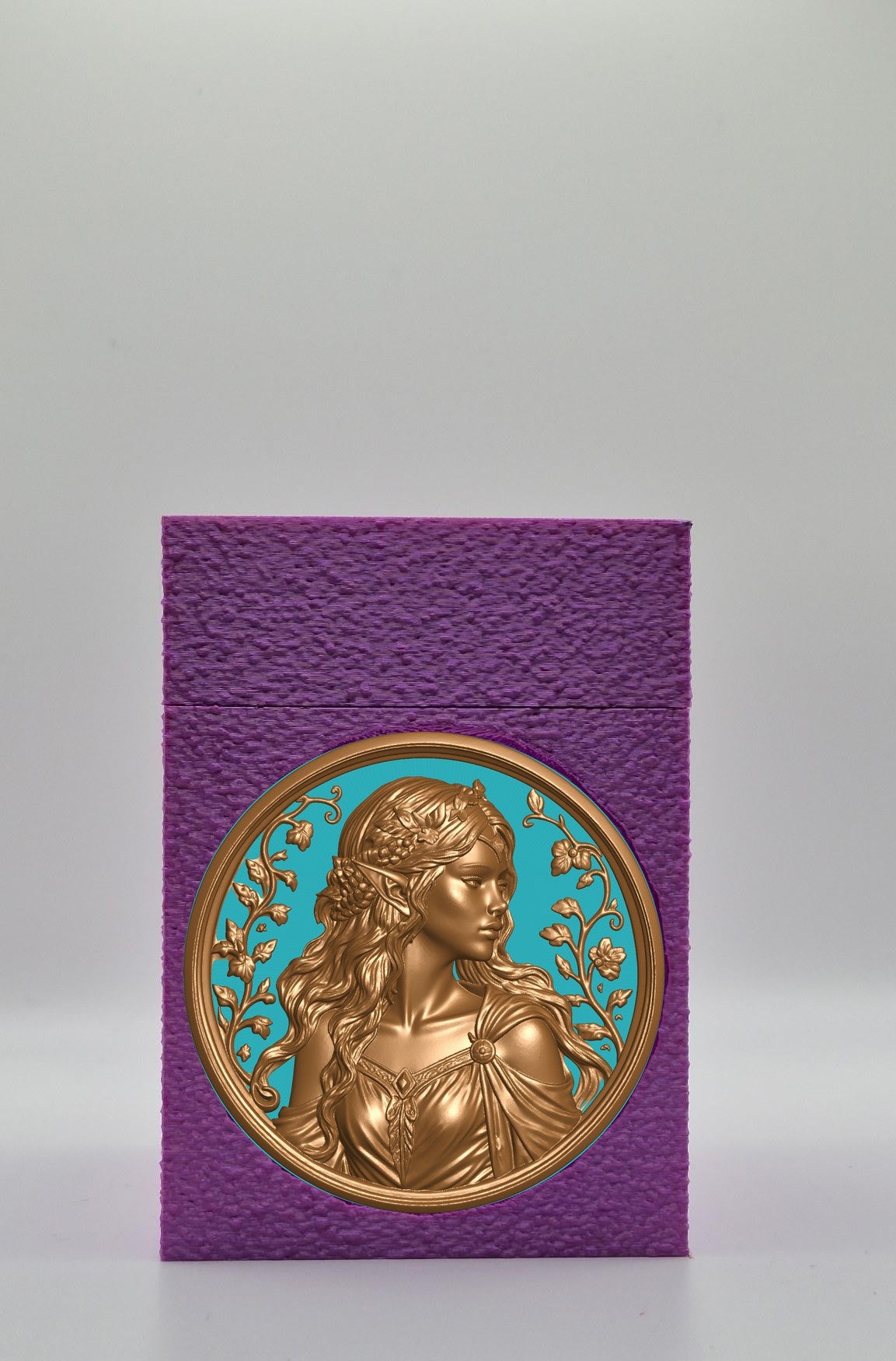 Elf Maiden Card Box — Purple