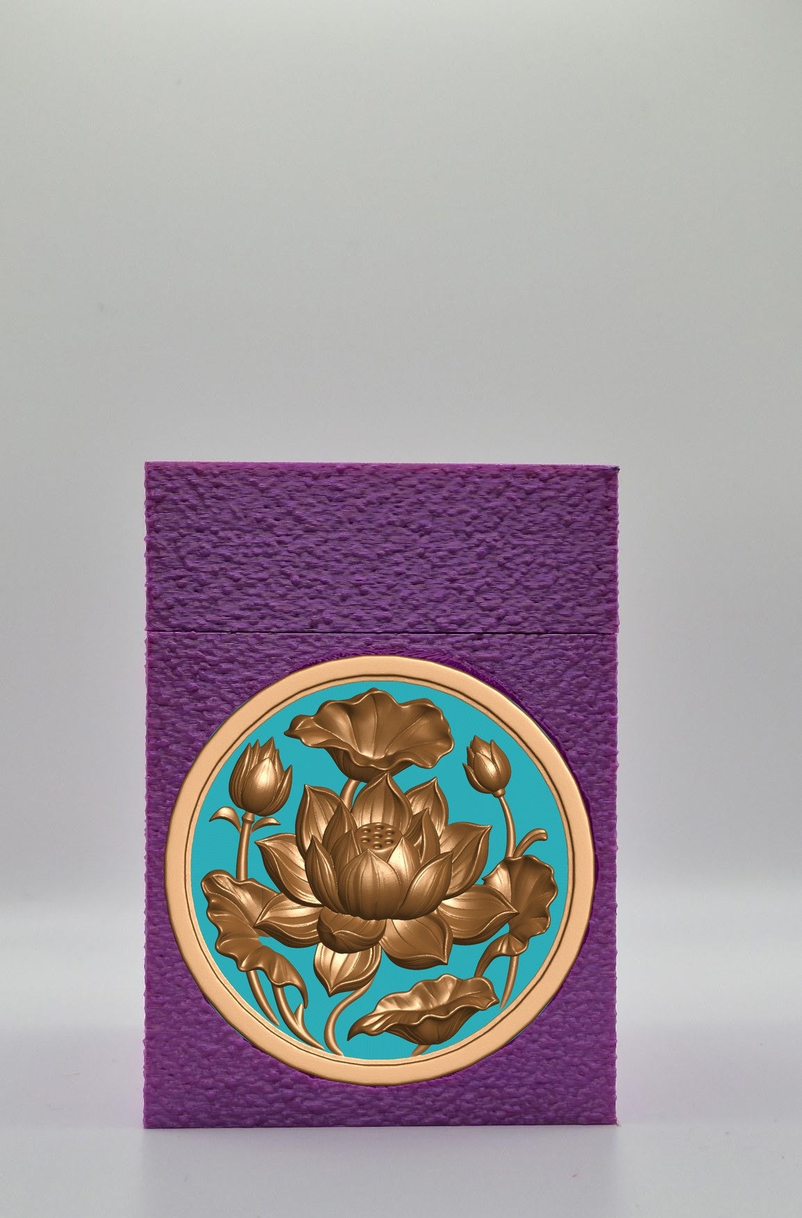 Lotus Card Box — Purple