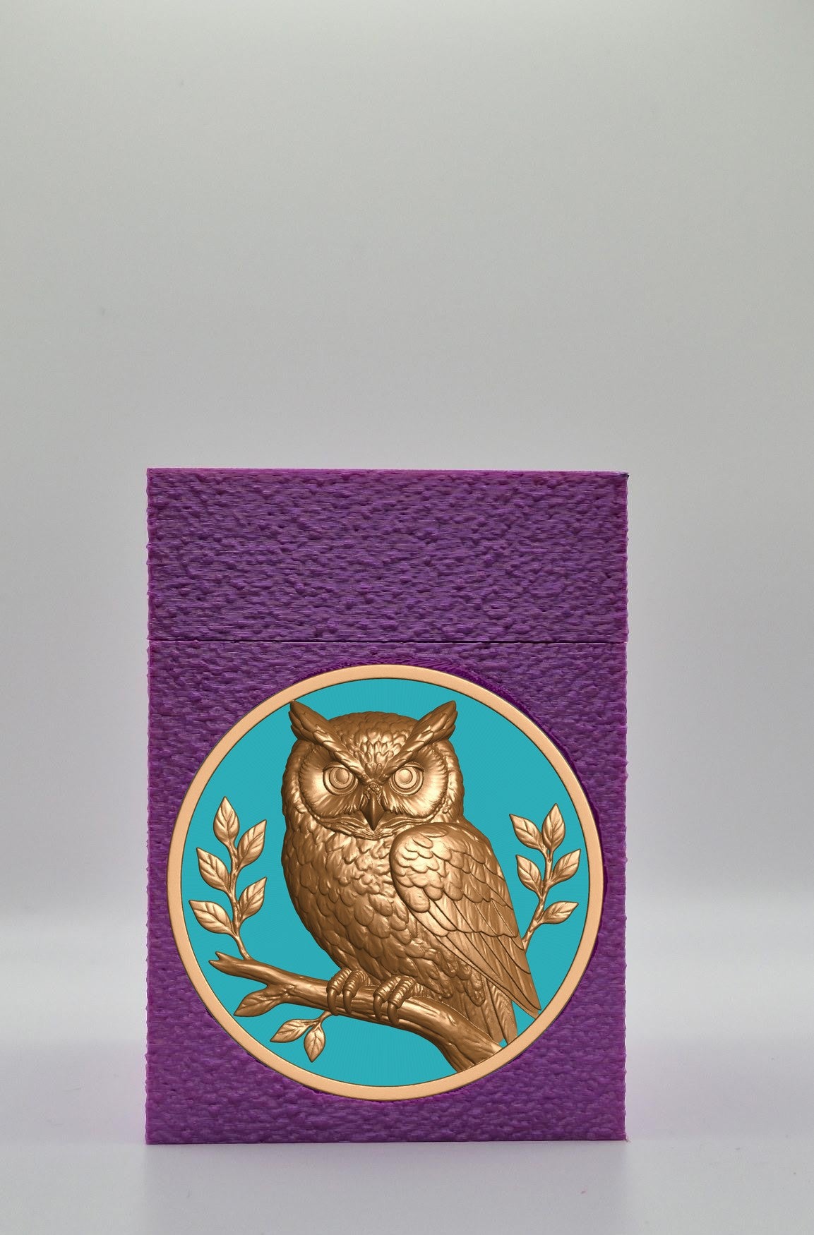 Owl Card Box — Purple