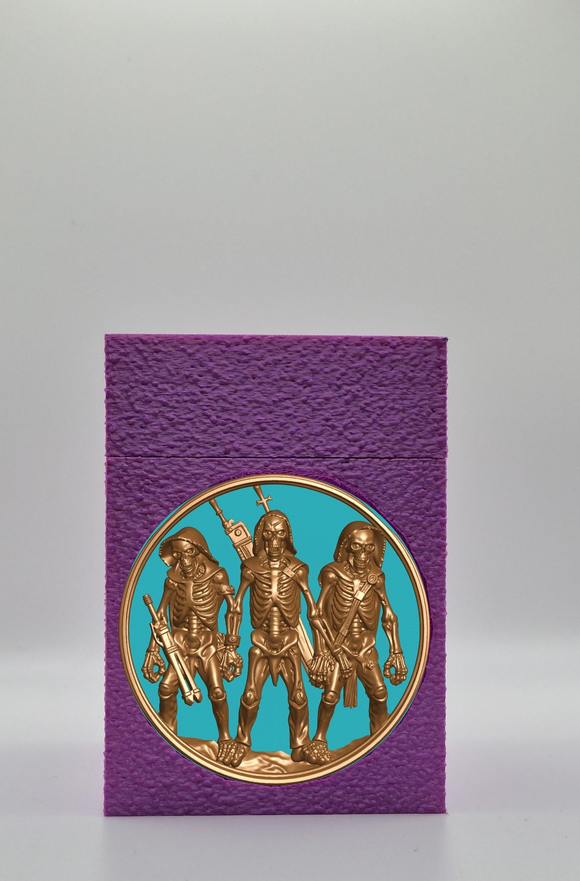 Skeleton Army Card Box — Purple