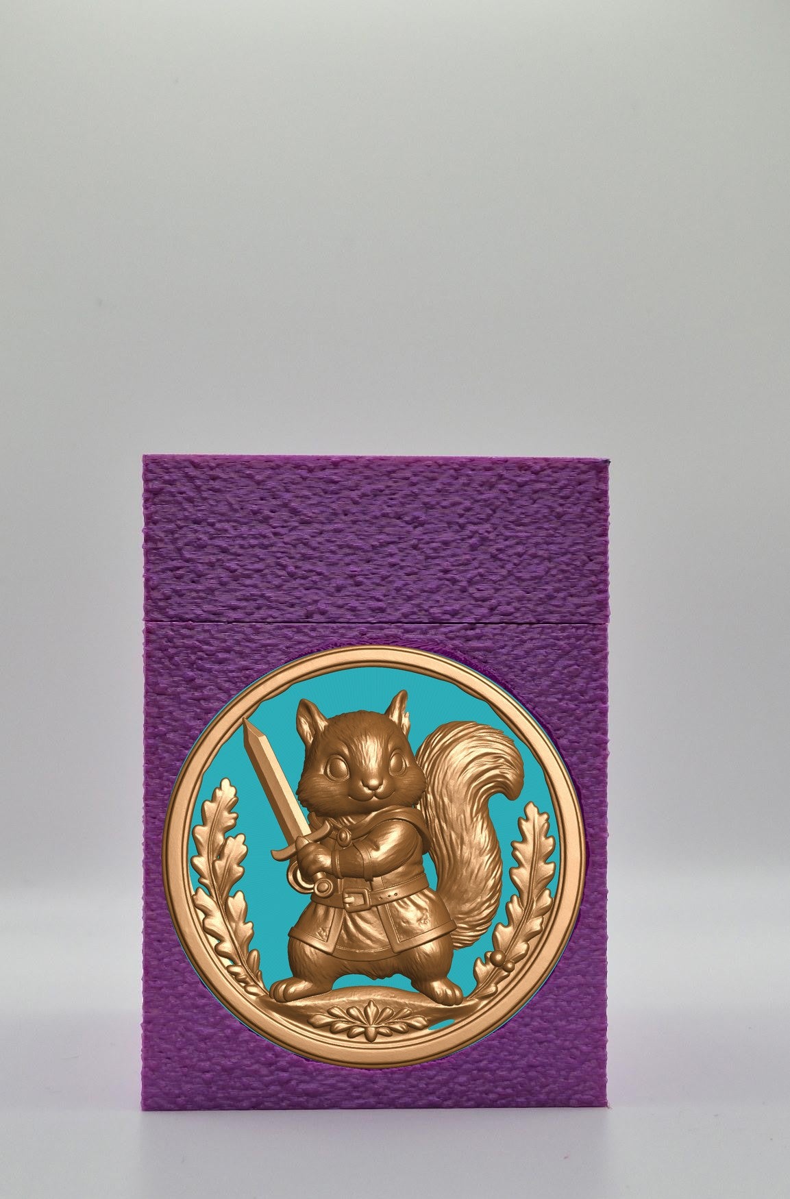 Squirrel Card Box — Purple