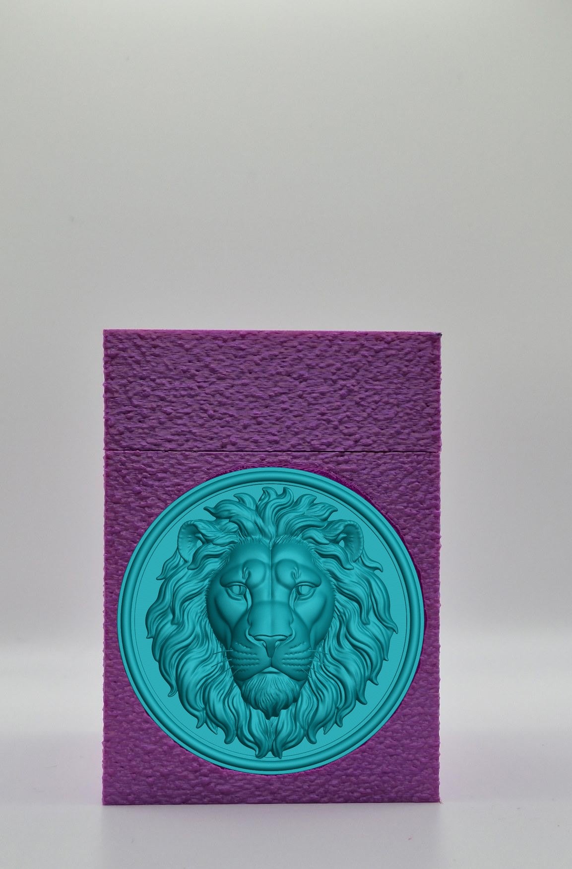 Lion Card Box — Purple