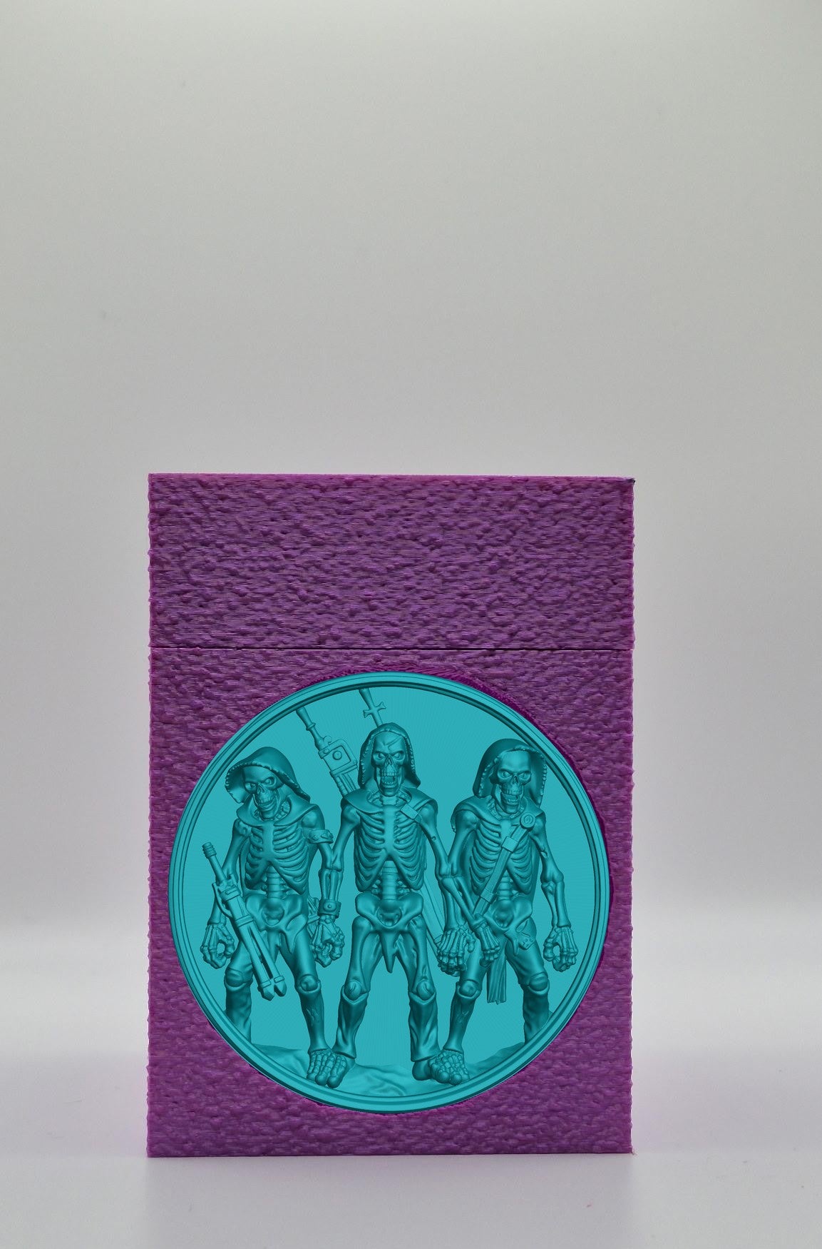 Skeleton Army Card Box — Purple