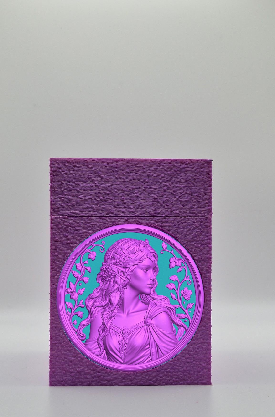 Elf Maiden Card Box — Purple