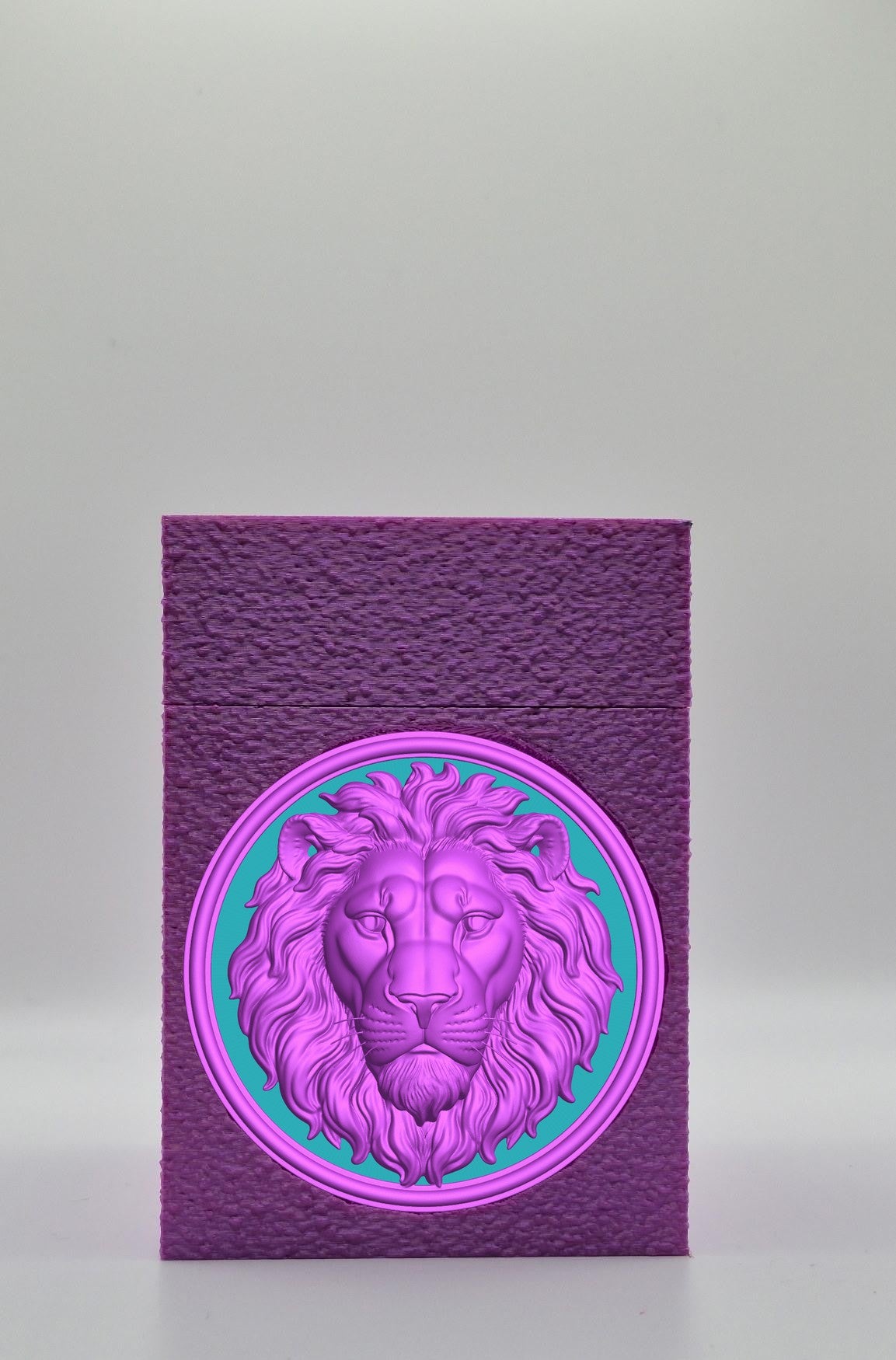 Lion Card Box — Purple