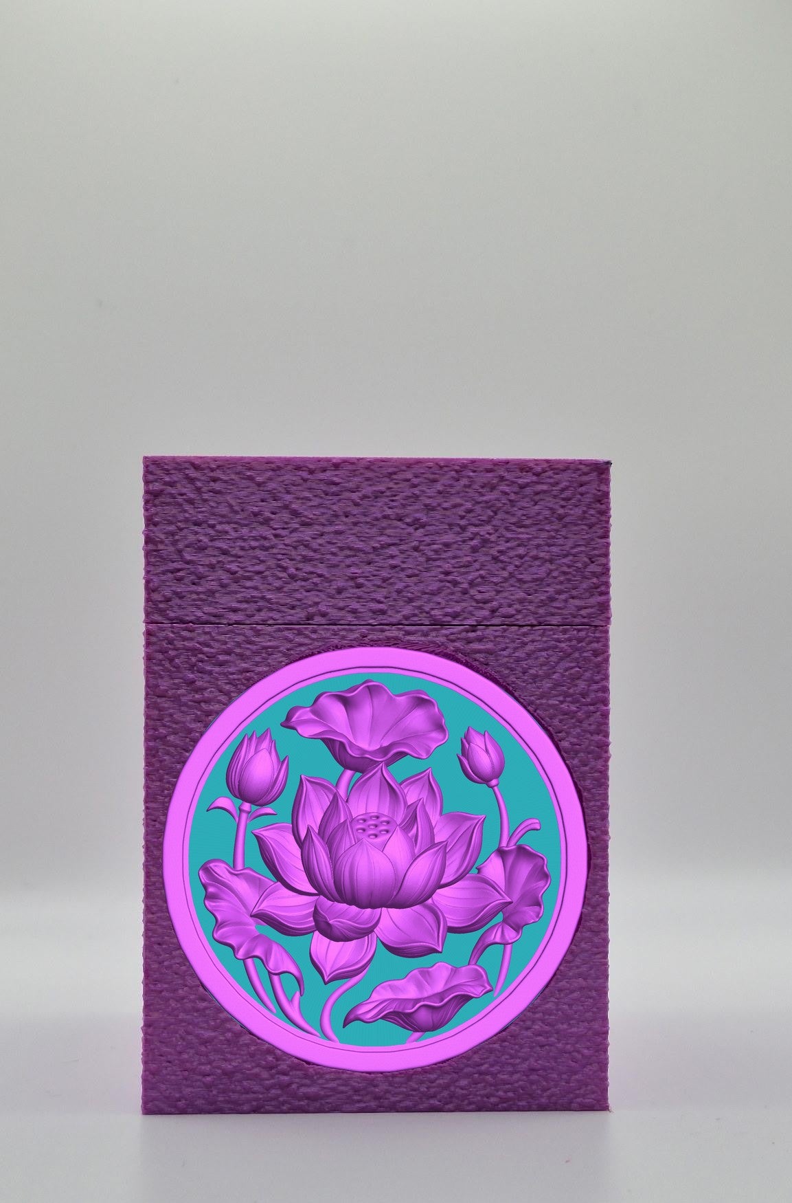 Lotus Card Box — Purple