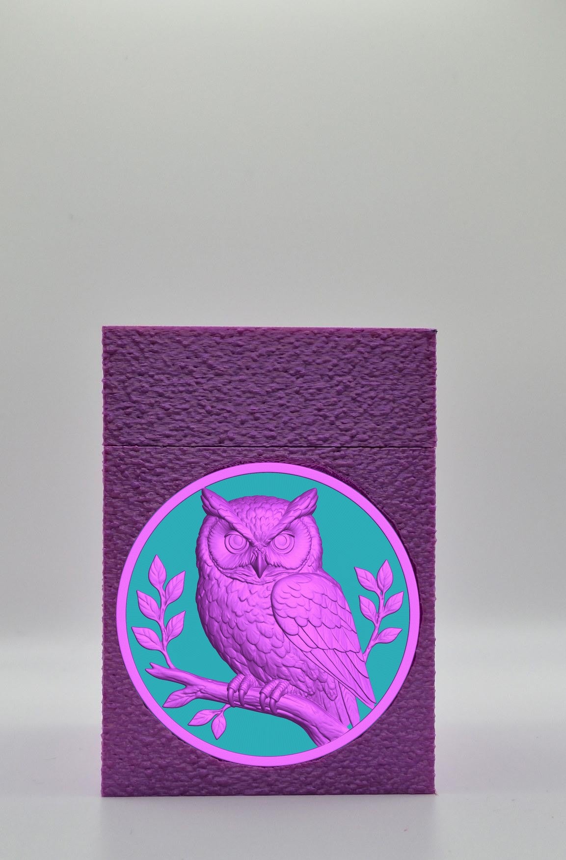 Owl Card Box — Purple