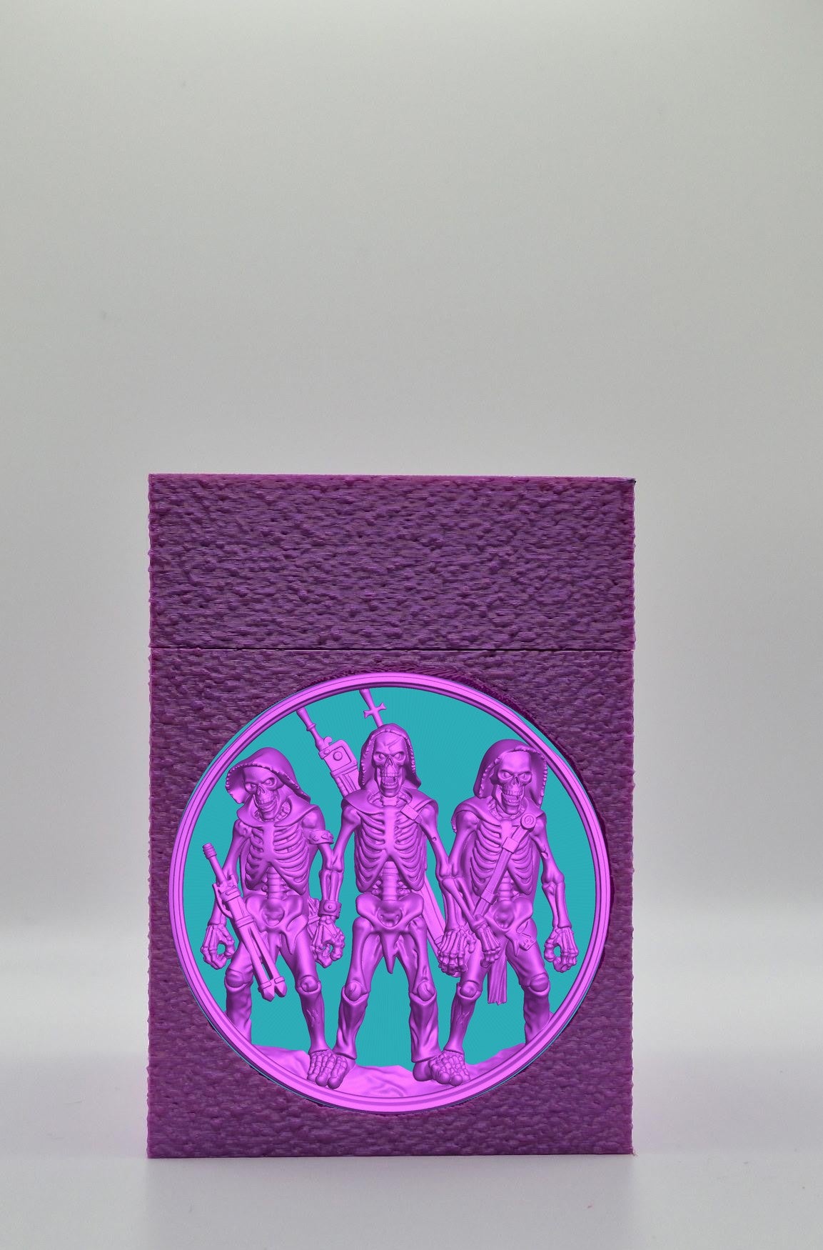 Skeleton Army Card Box — Purple
