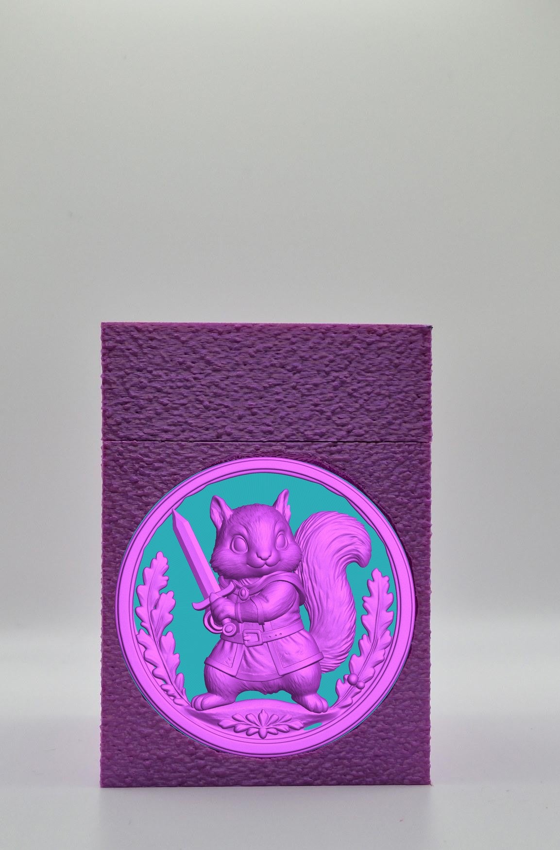 Squirrel Card Box — Purple