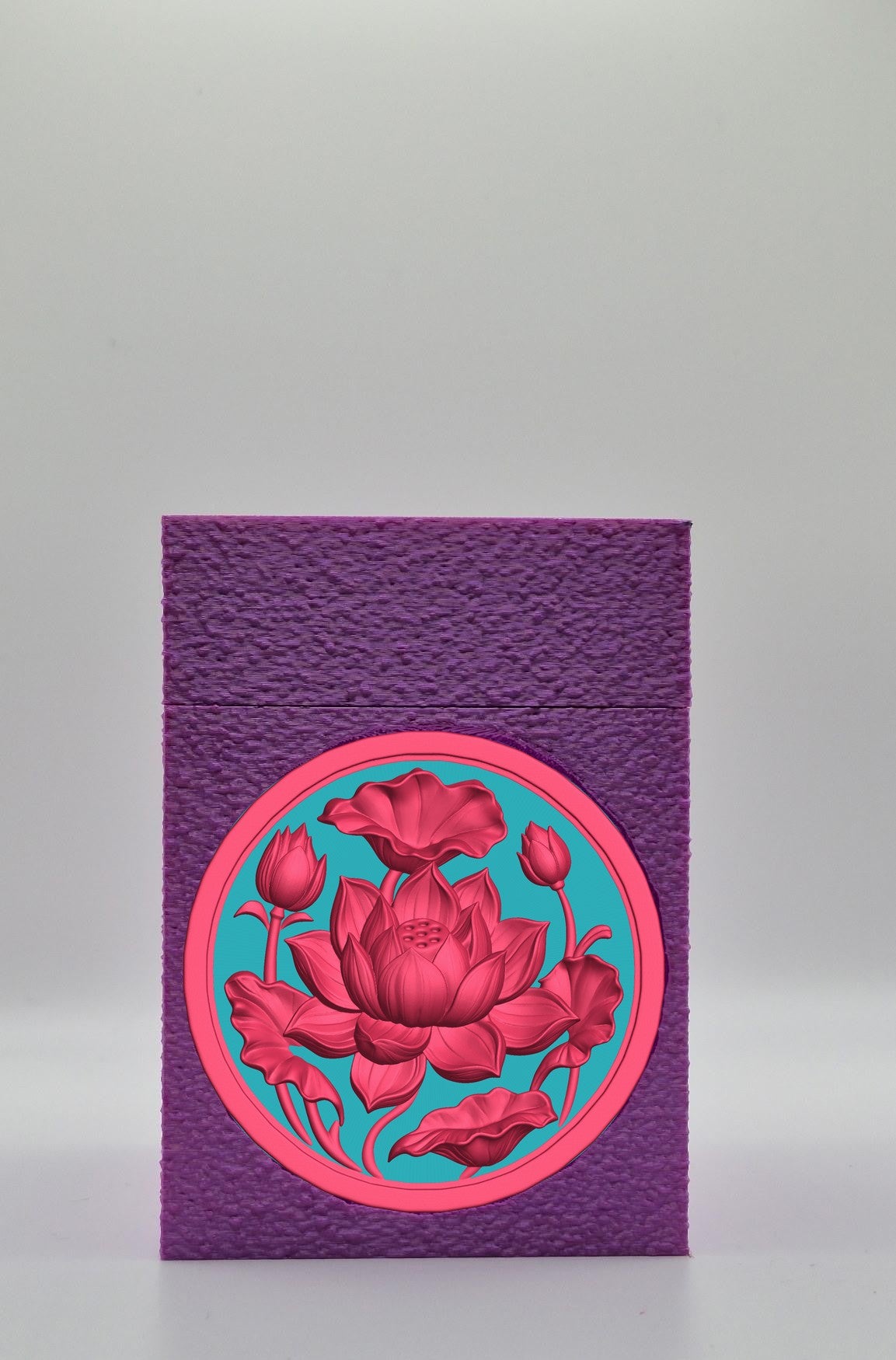 Lotus Card Box — Purple