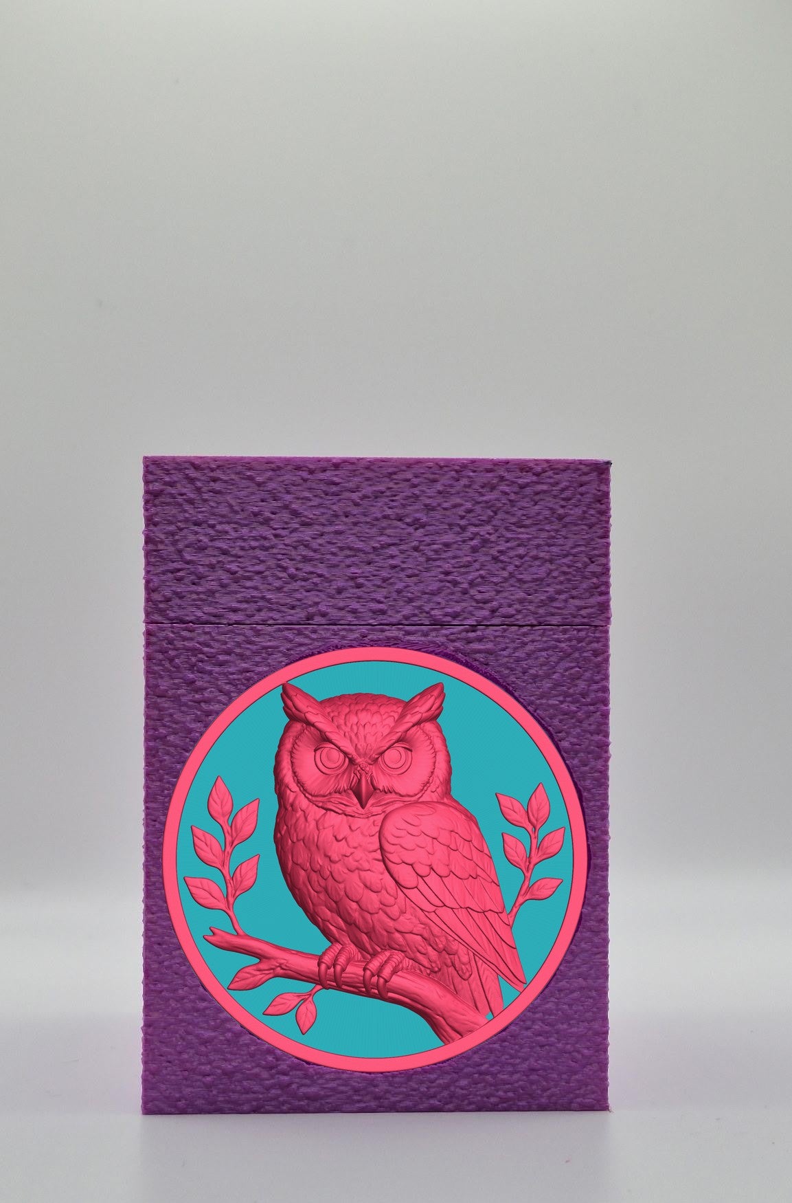 Owl Card Box — Purple