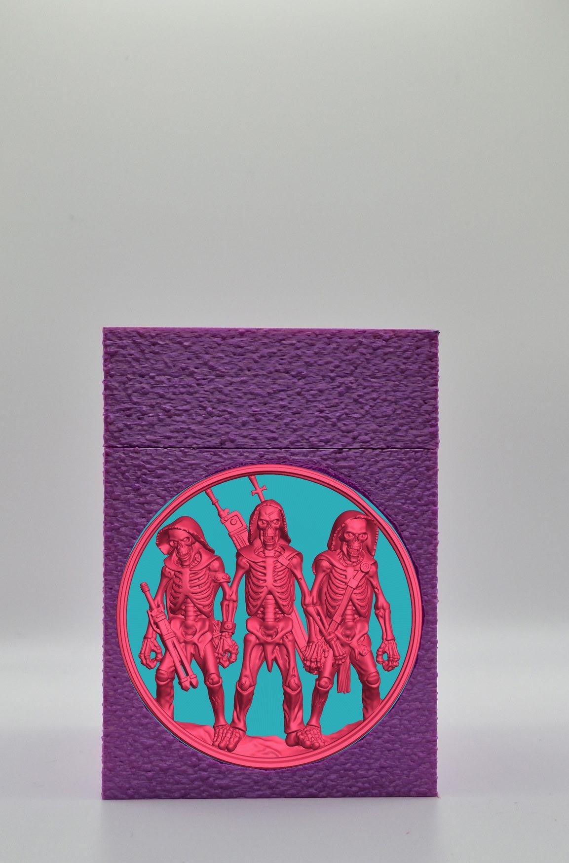 Skeleton Army Card Box — Purple