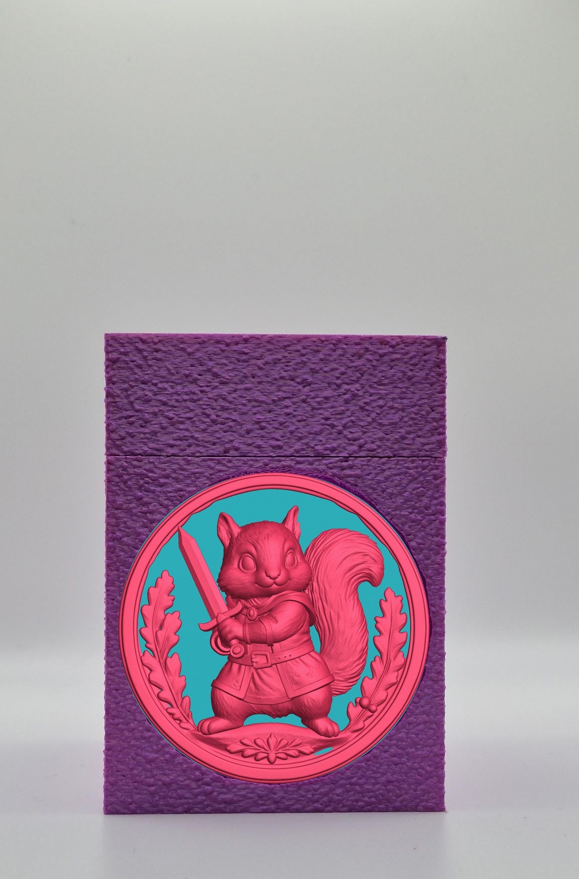 Squirrel Card Box — Purple