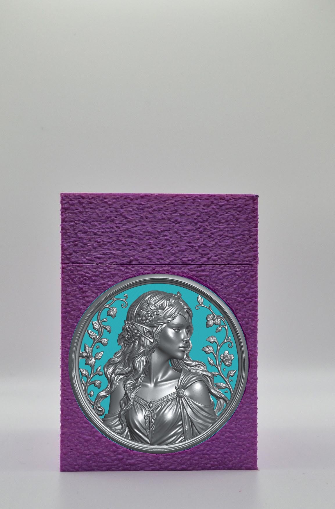 Elf Maiden Card Box — Purple