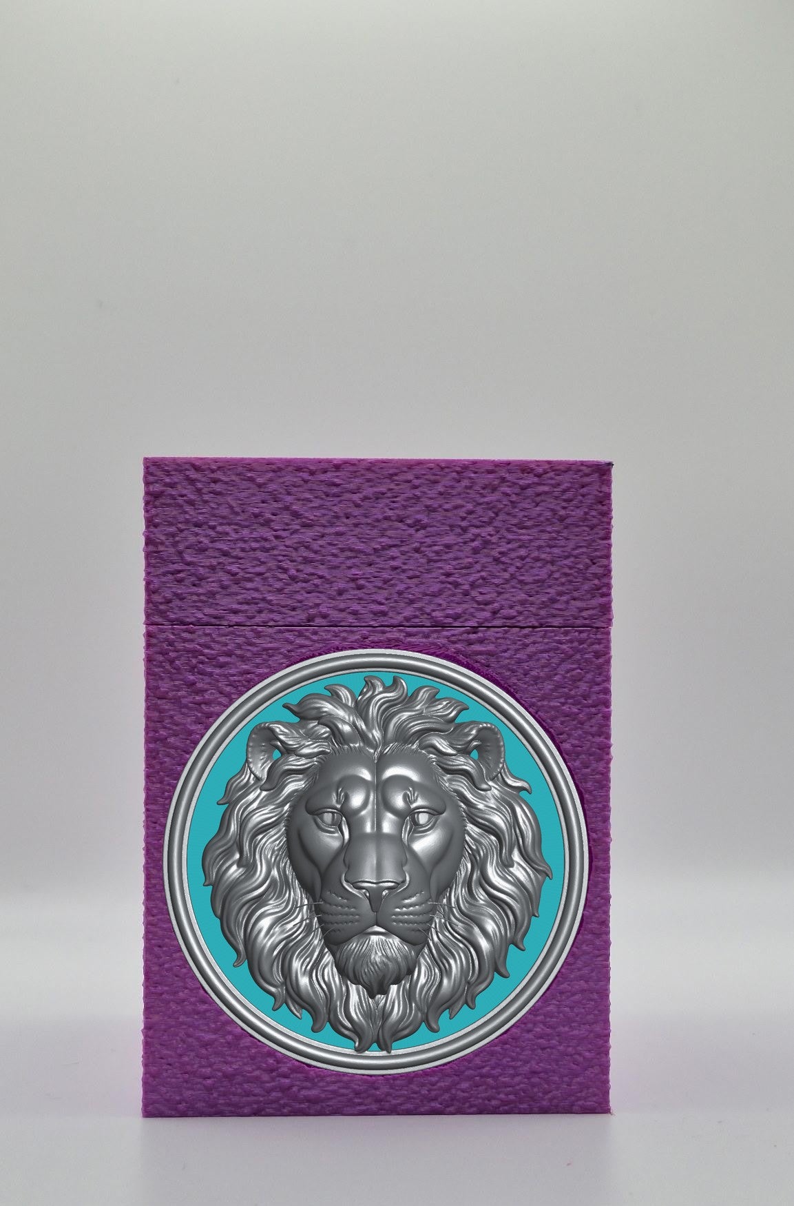 Lion Card Box — Purple