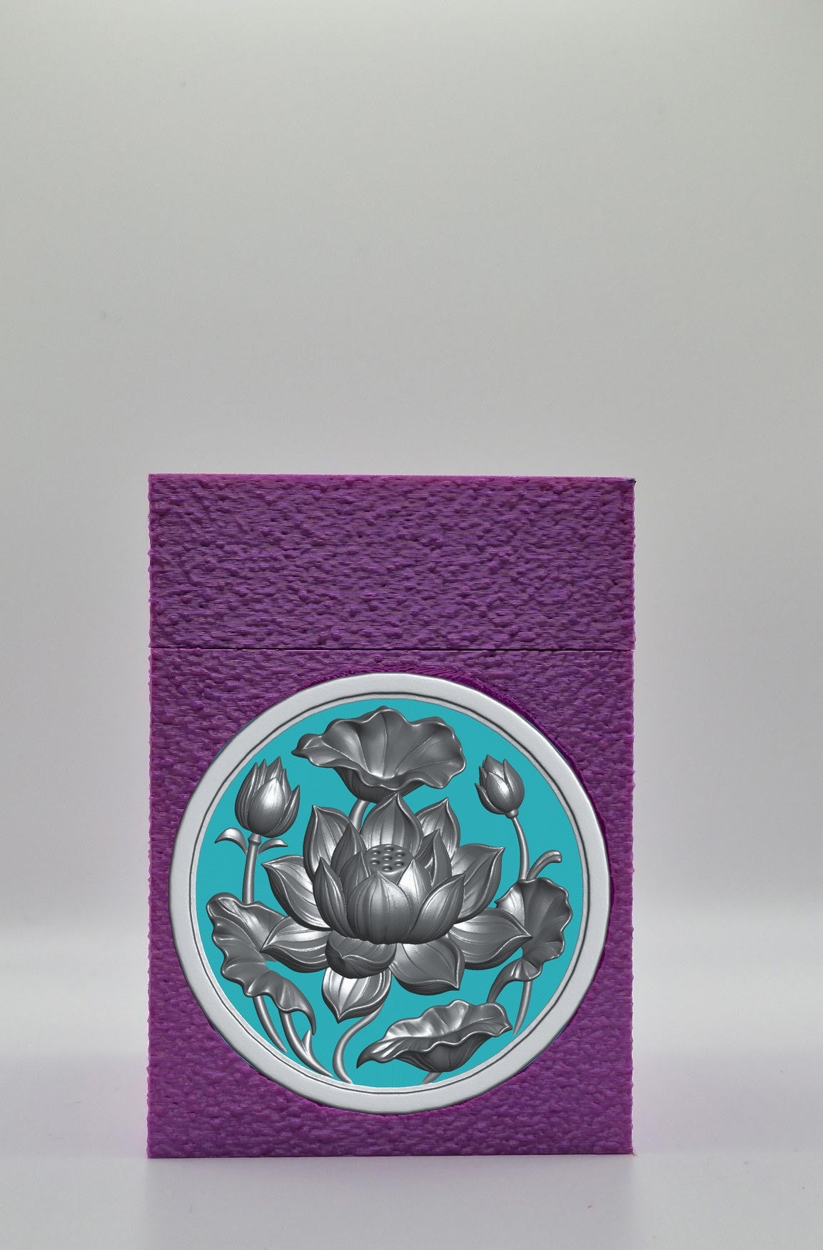 Lotus Card Box — Purple