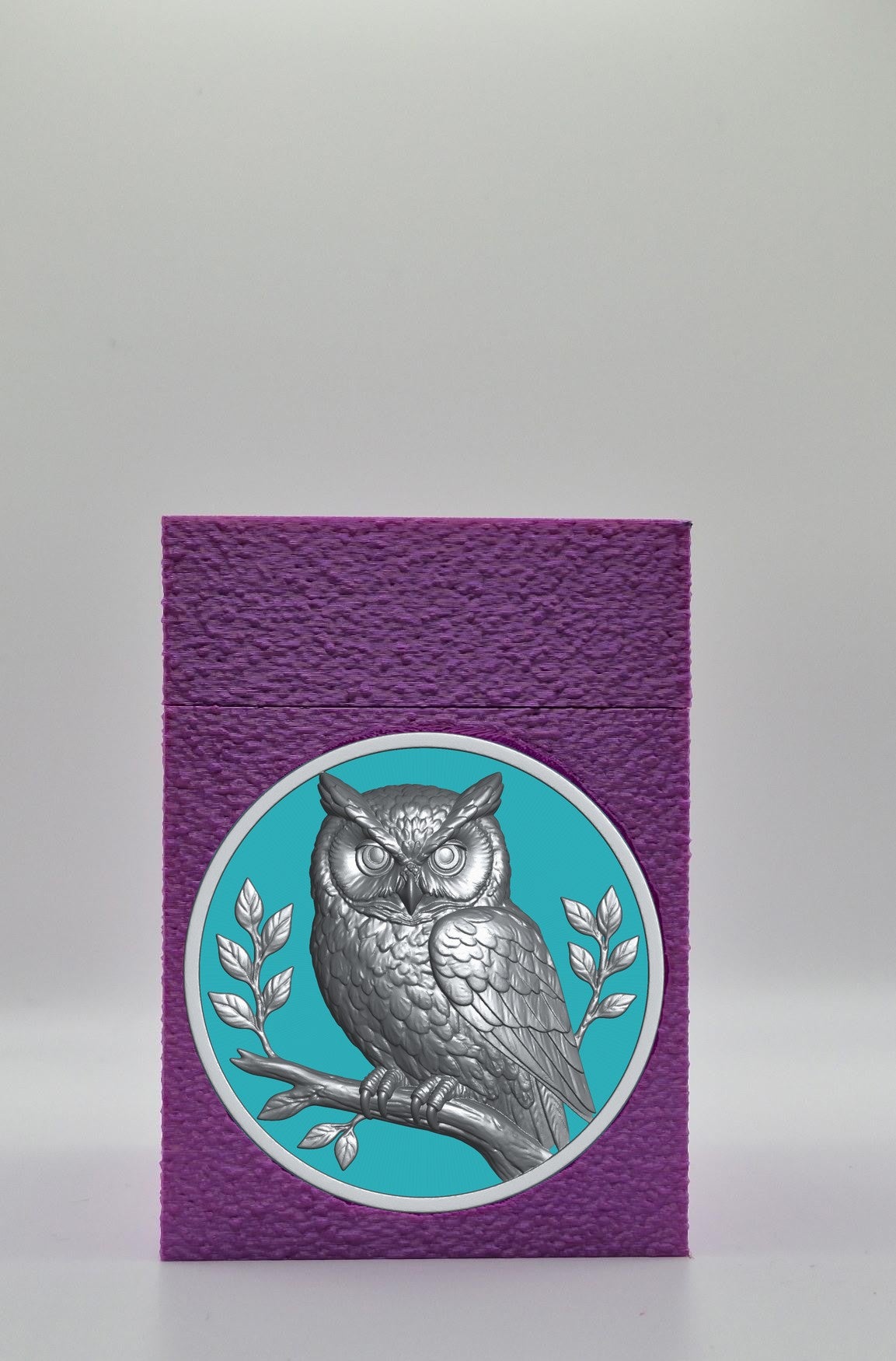 Owl Card Box — Purple