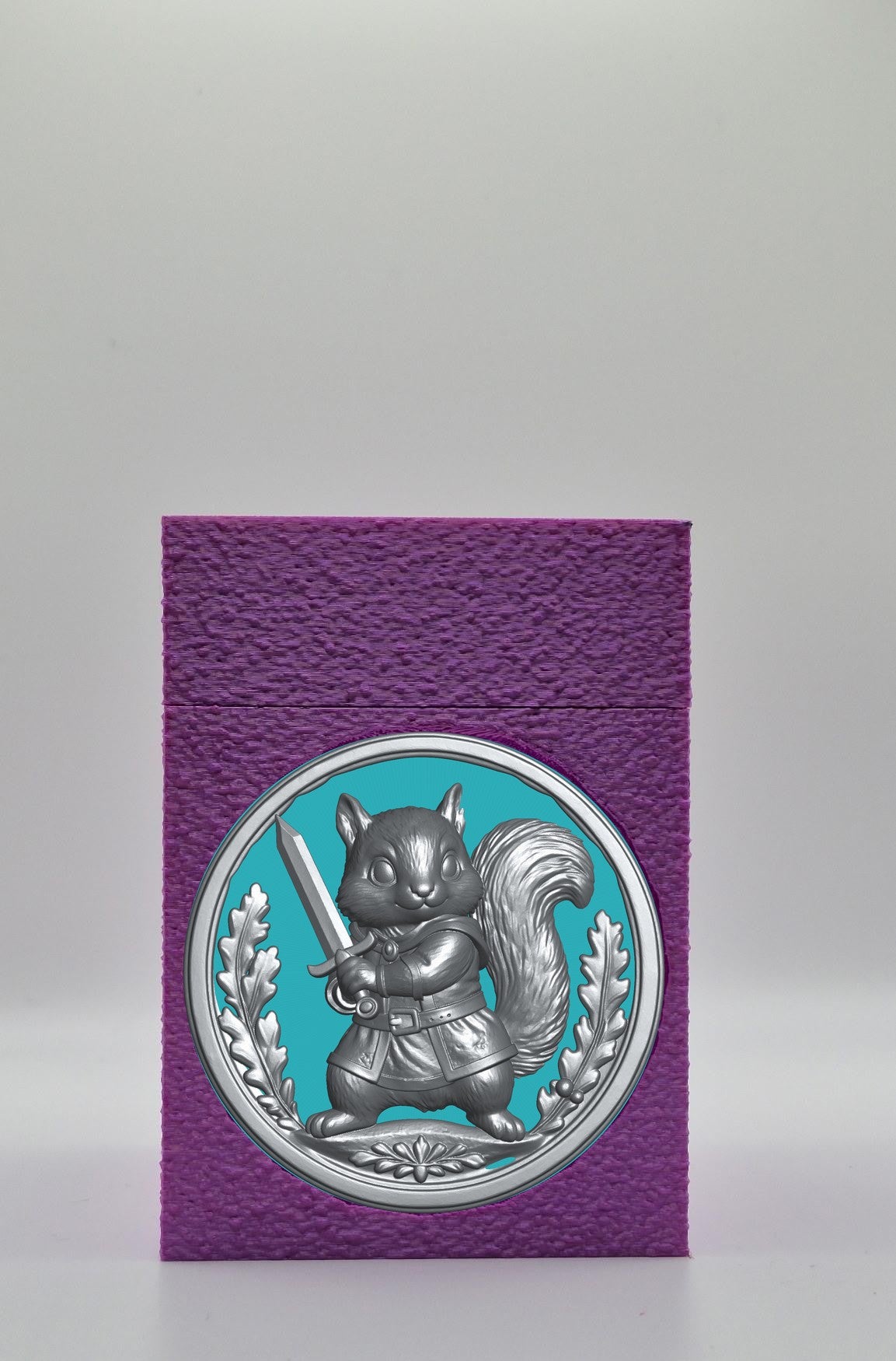 Squirrel Card Box — Purple