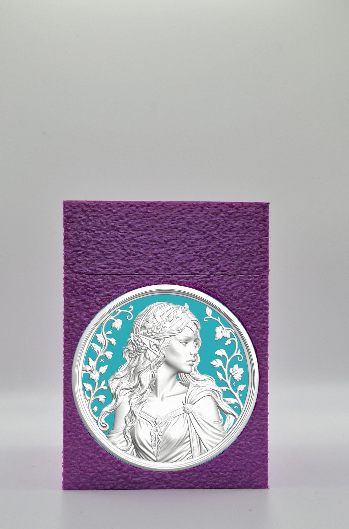 Elf Maiden Card Box — Purple
