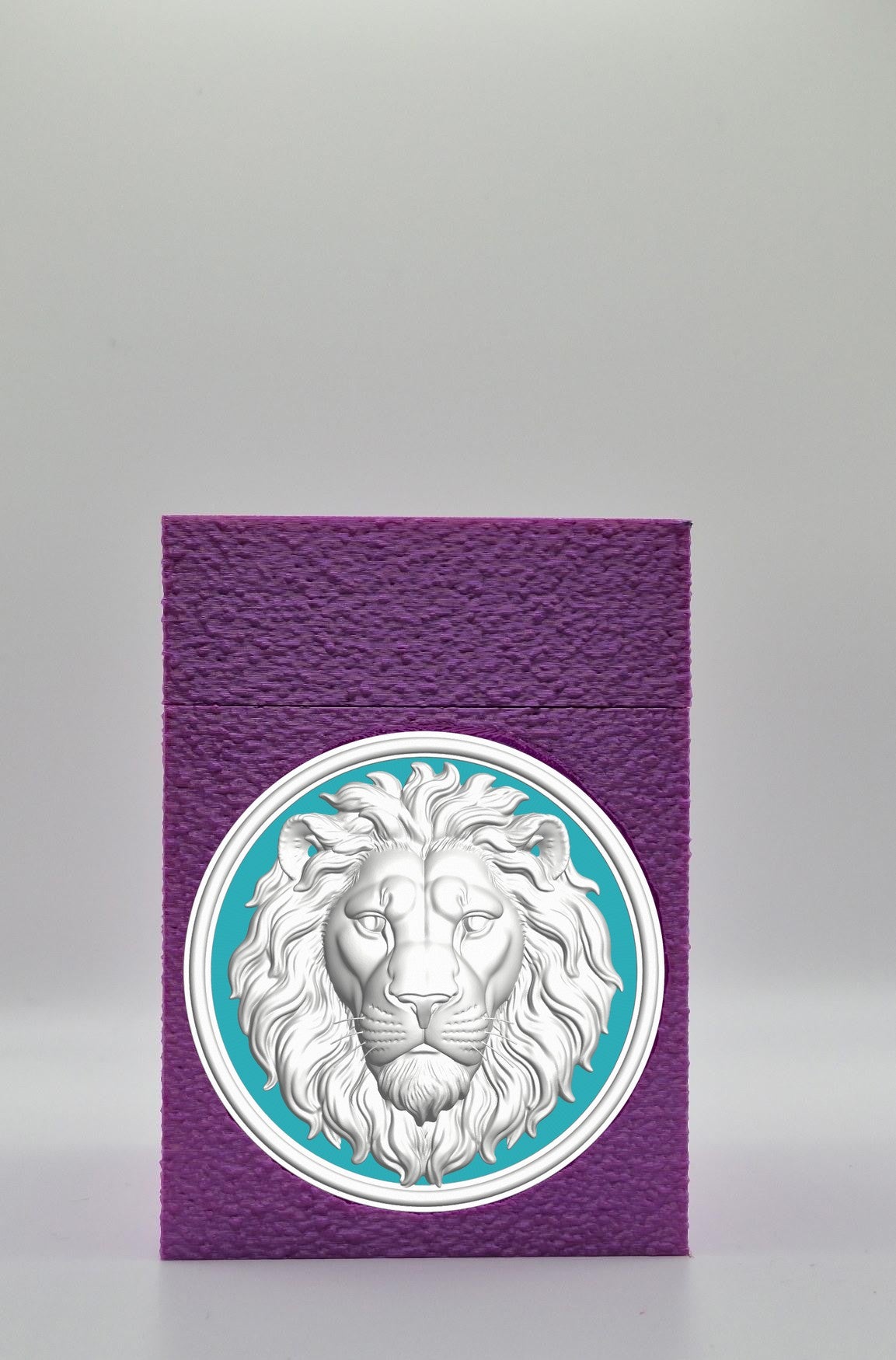 Lion Card Box — Purple