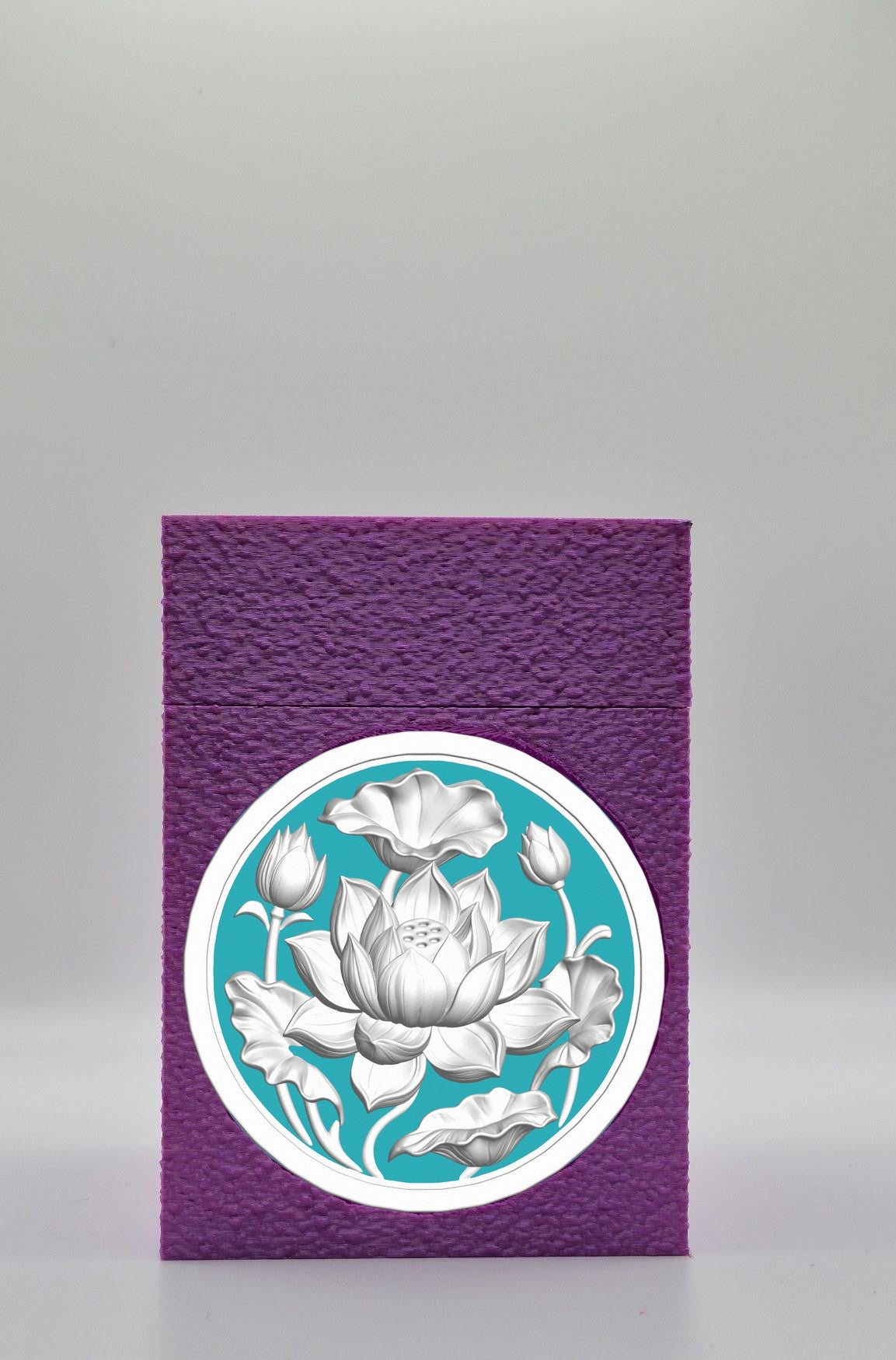Lotus Card Box — Purple