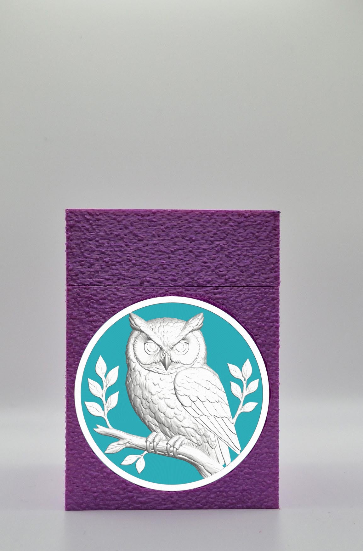 Owl Card Box — Purple