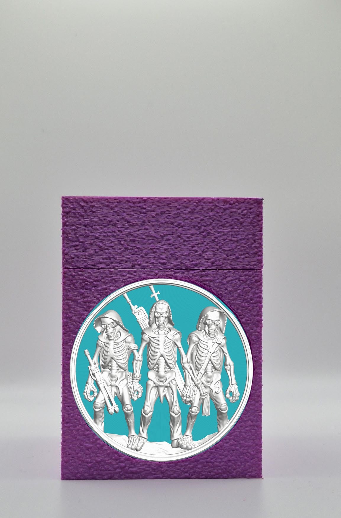 Skeleton Army Card Box — Purple