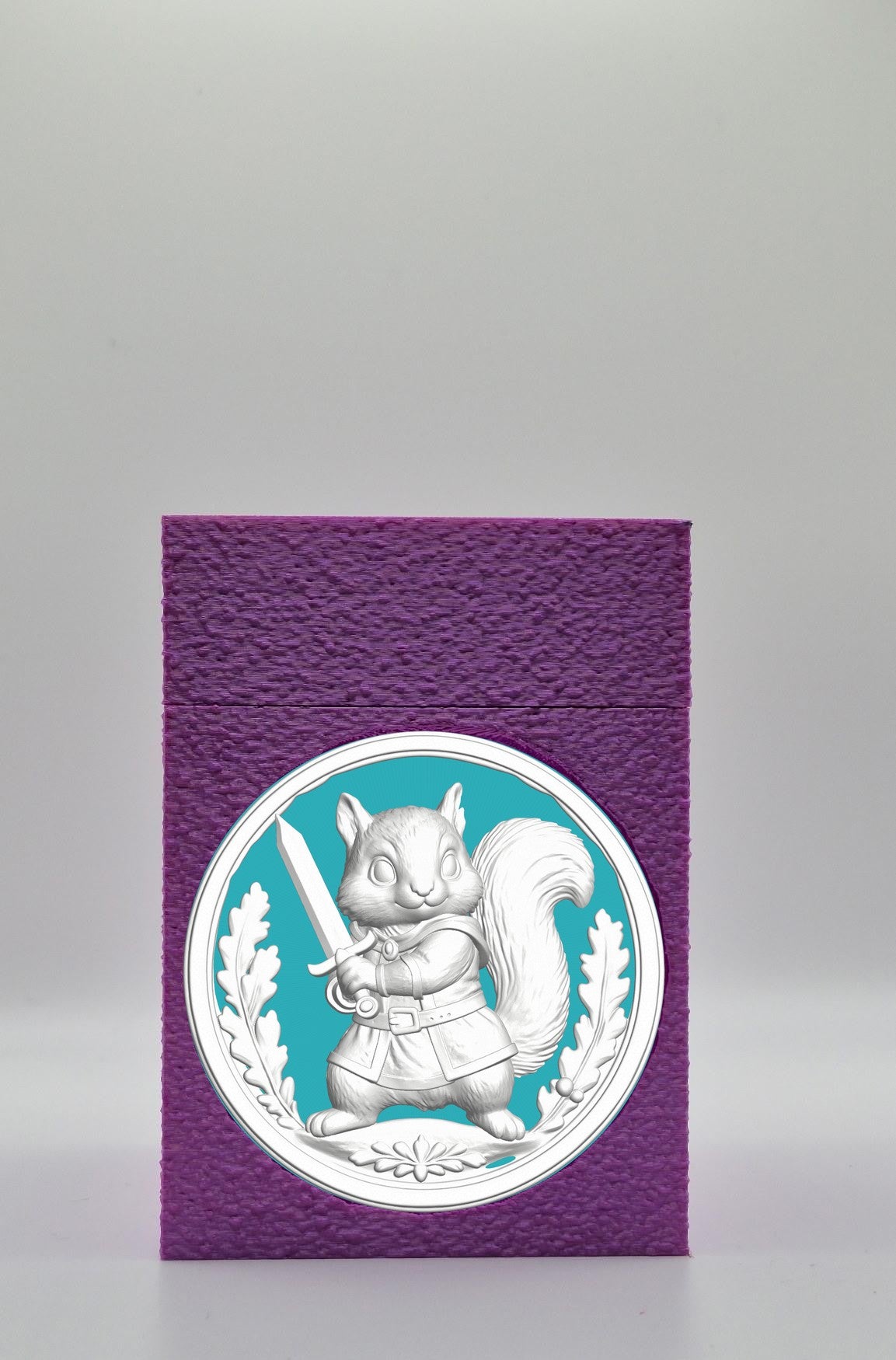 Squirrel Card Box — Purple