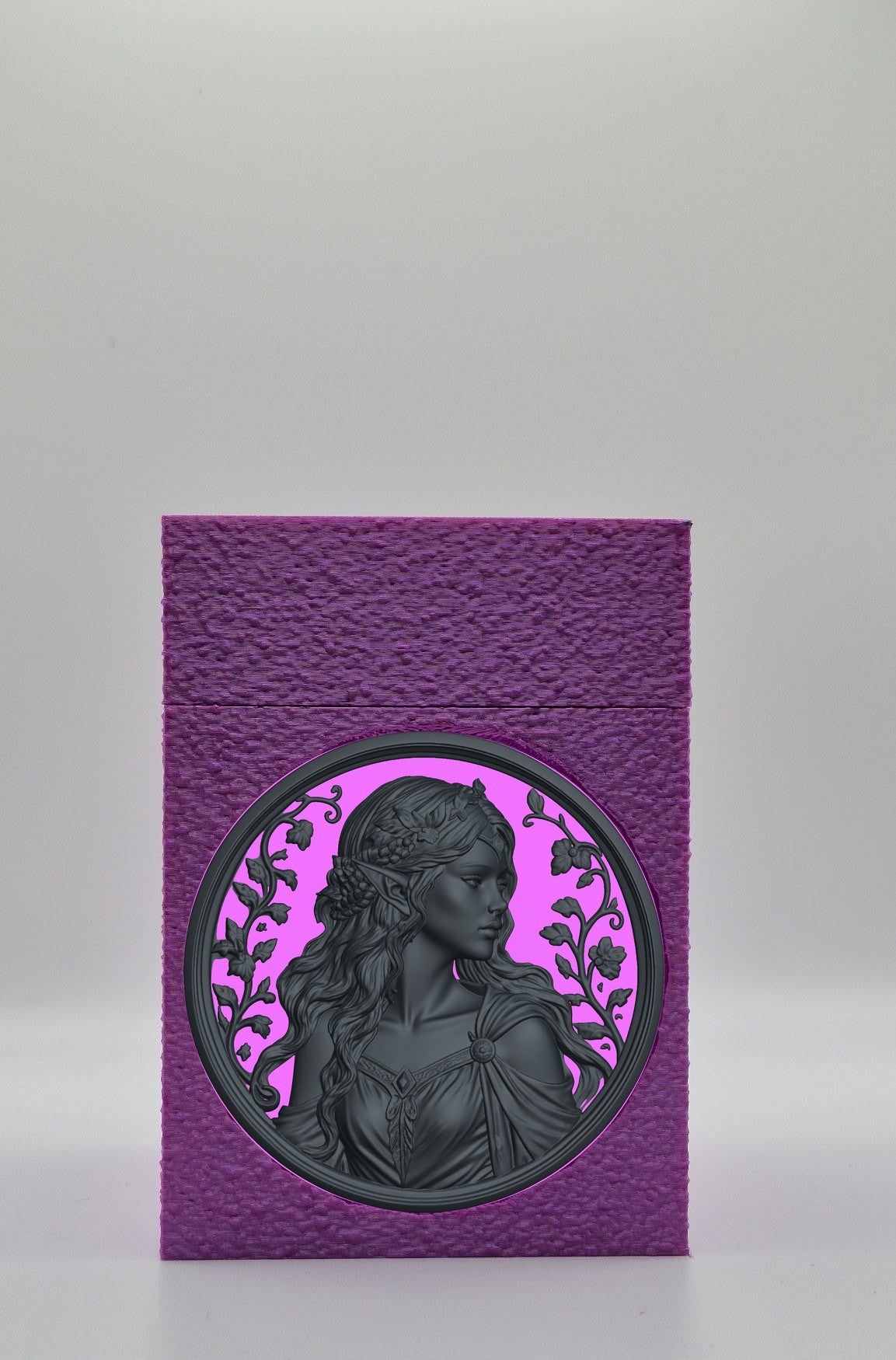 Elf Maiden Card Box — Purple