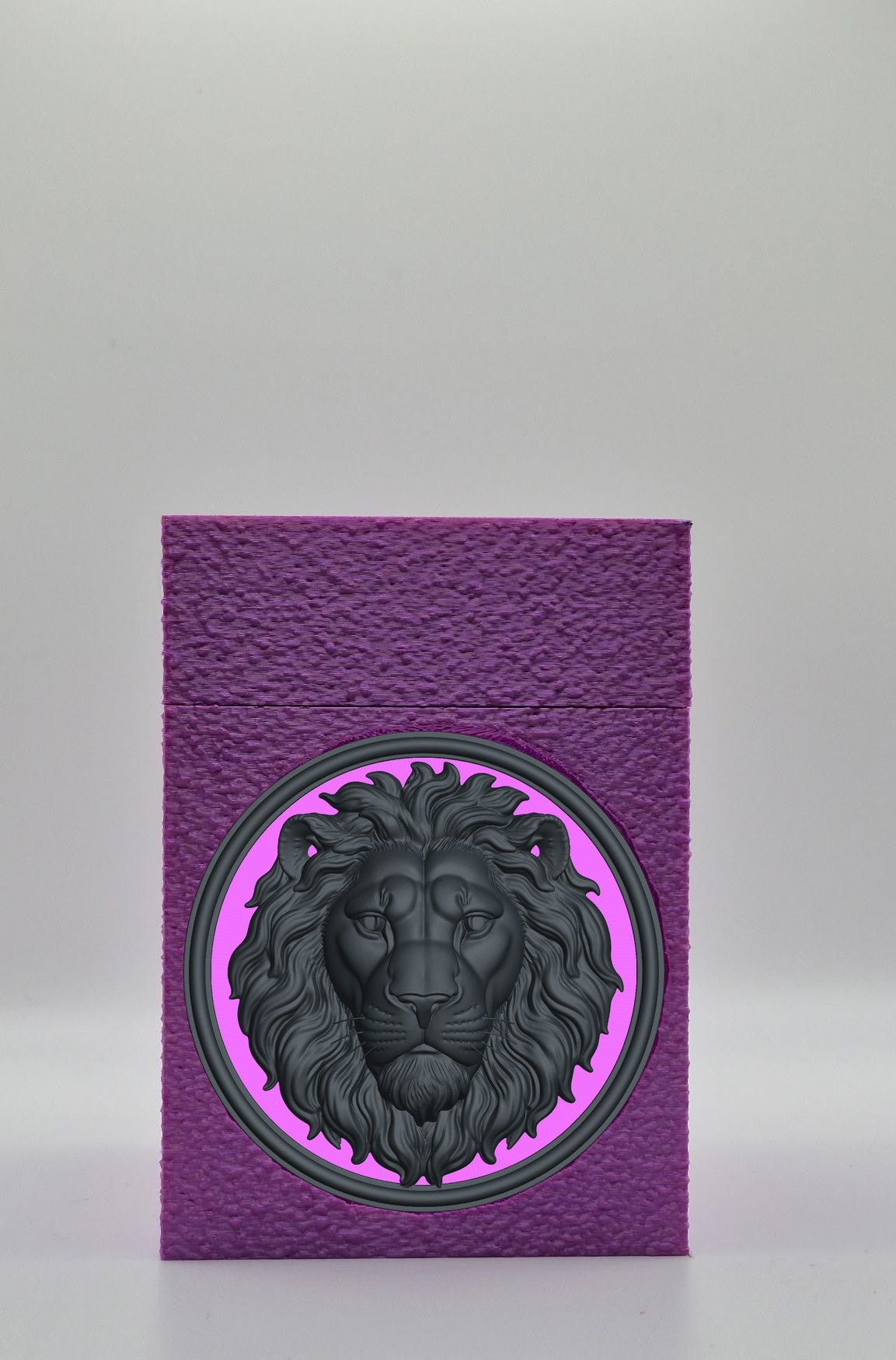 Lion Card Box — Purple