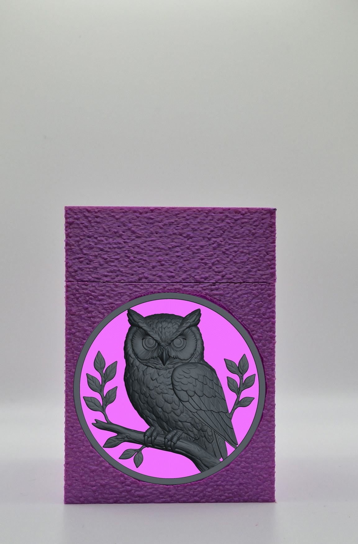 Owl Card Box — Purple