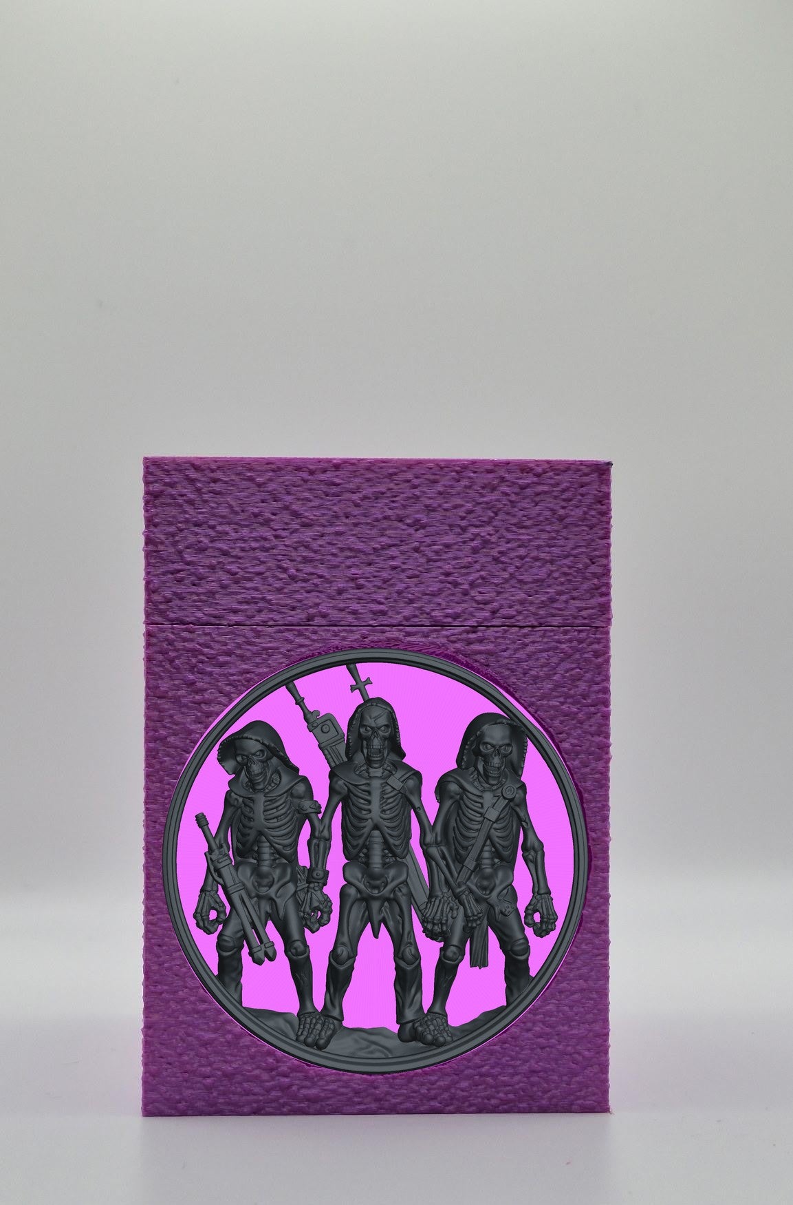 Skeleton Army Card Box — Purple