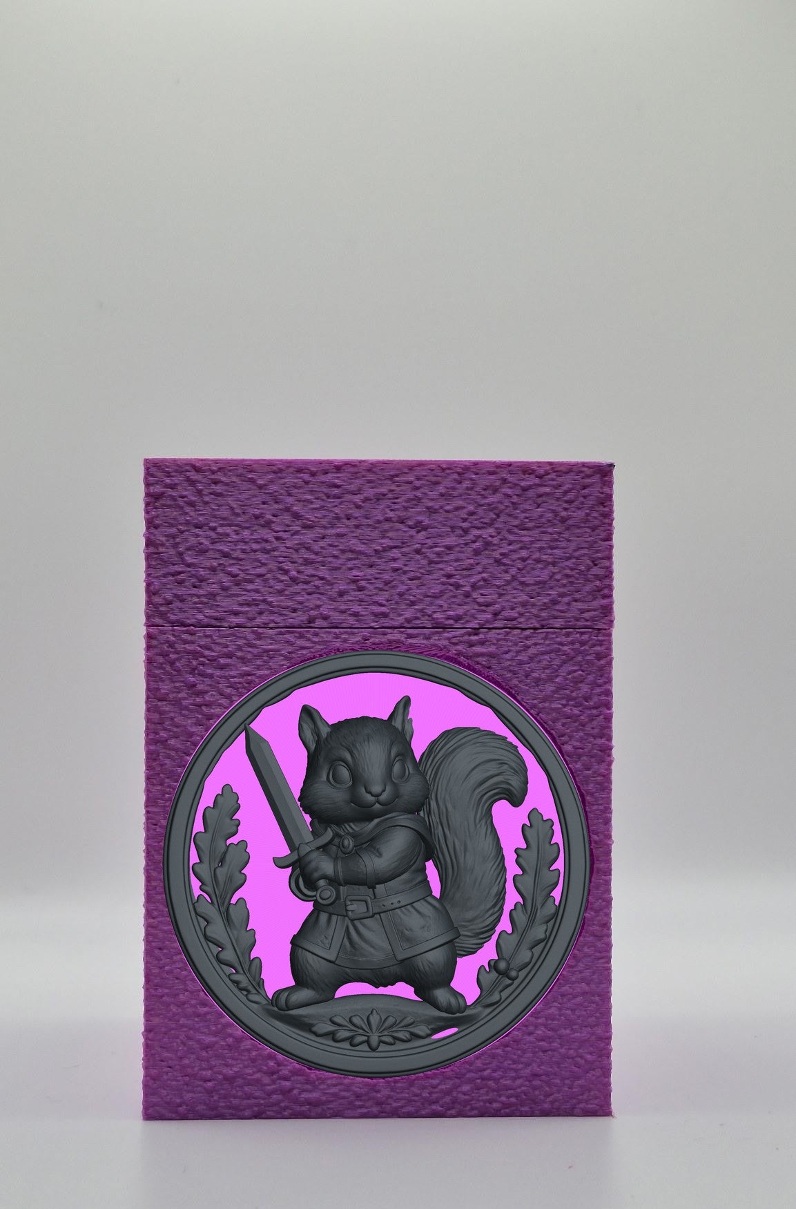 Squirrel Card Box — Purple