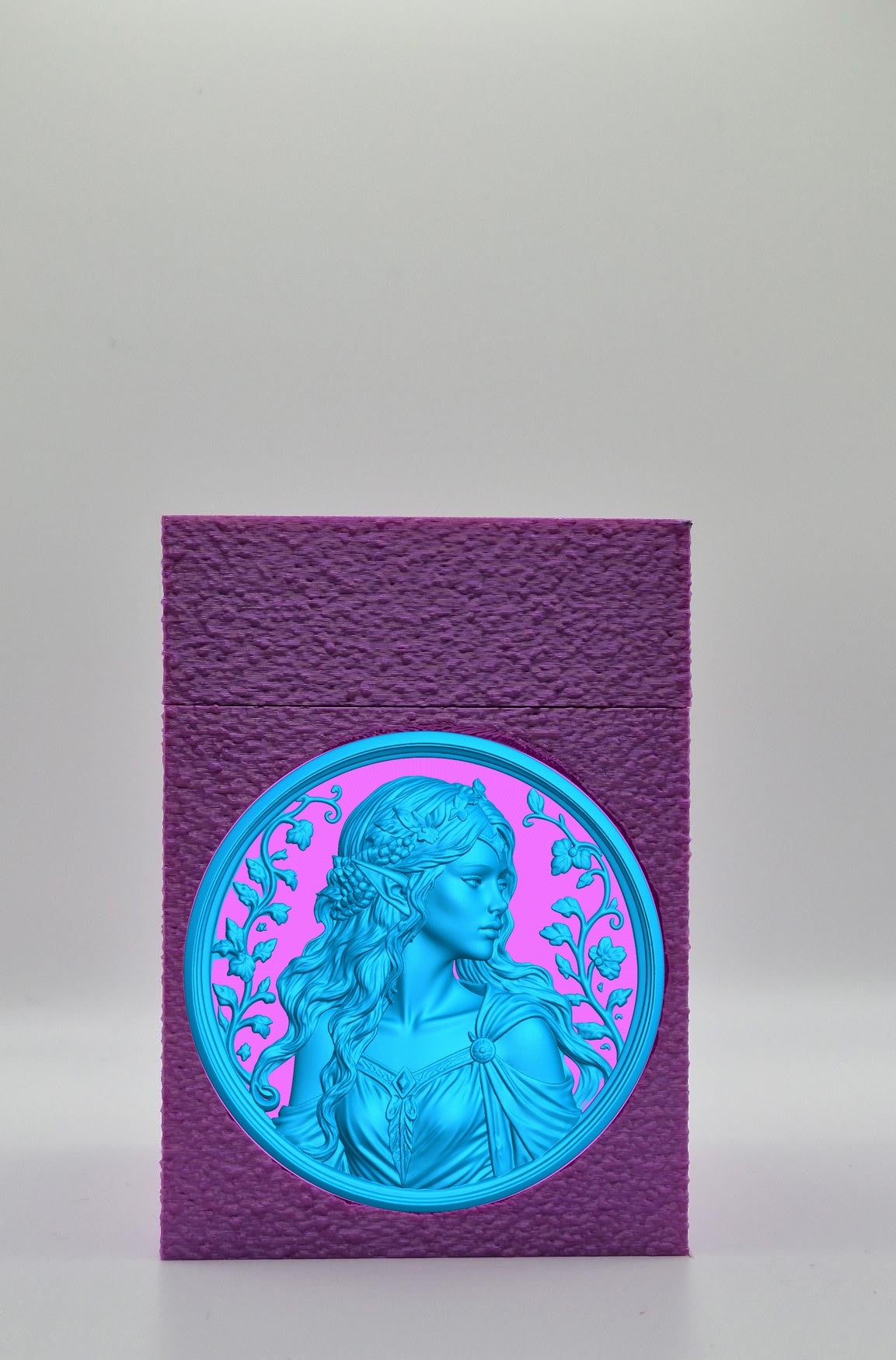 Elf Maiden Card Box — Purple