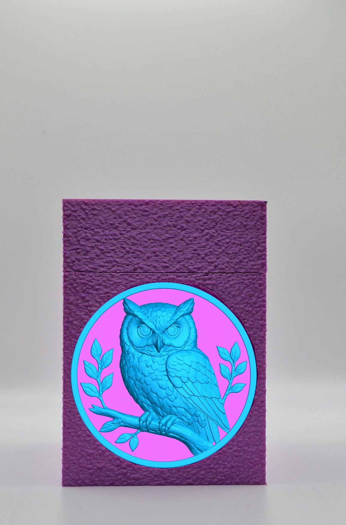 Owl Card Box — Purple