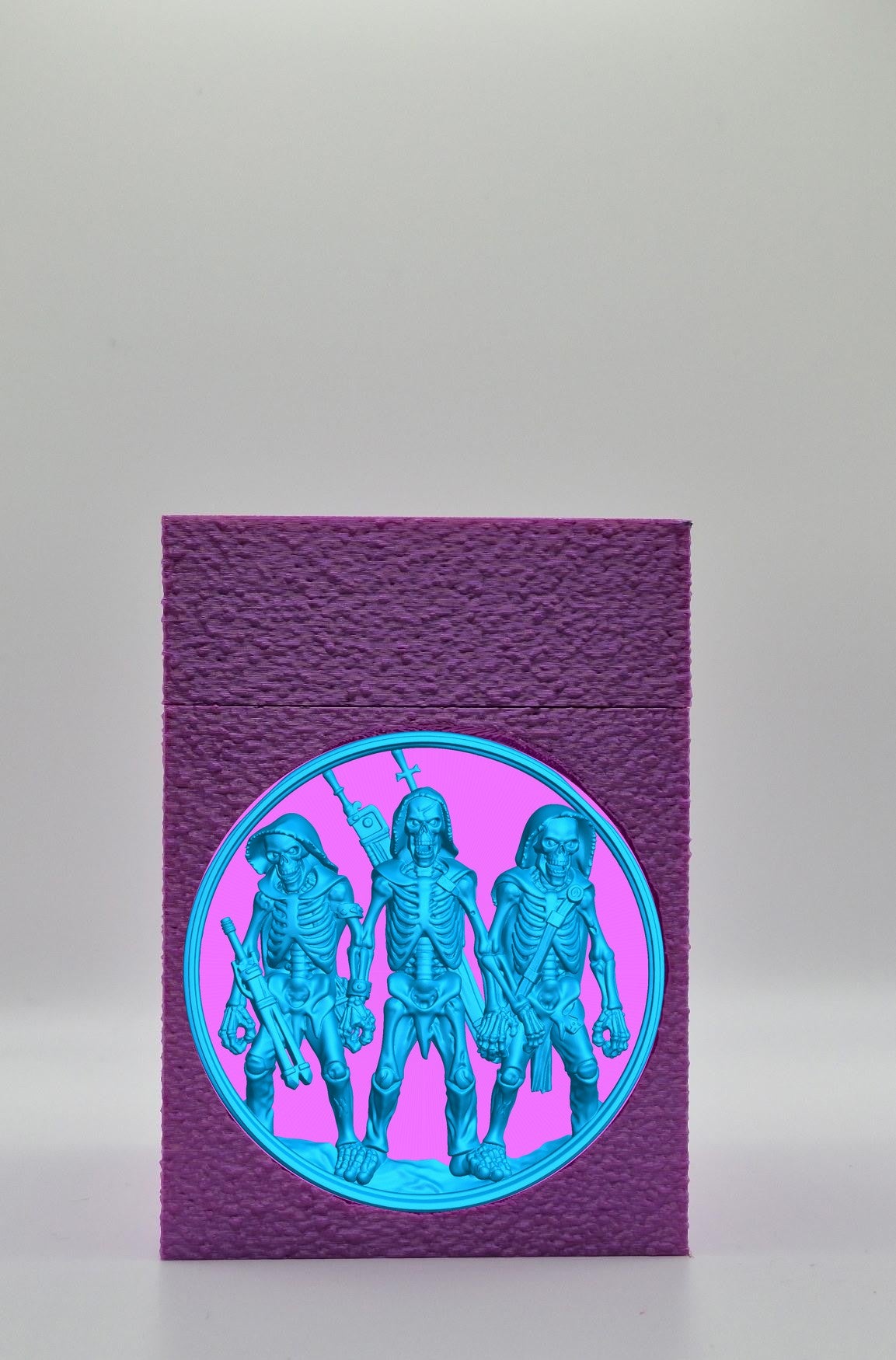 Skeleton Army Card Box — Purple