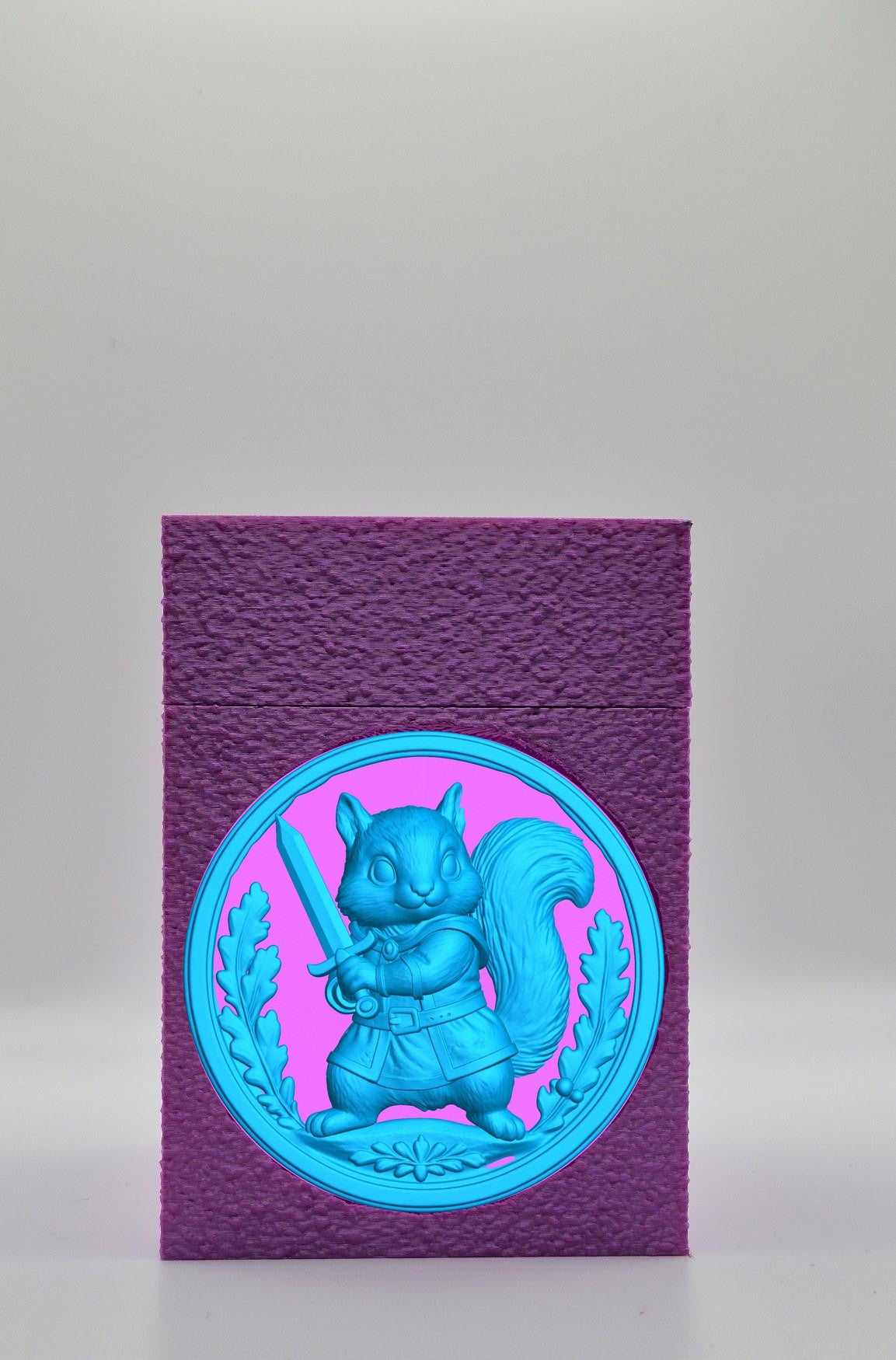 Squirrel Card Box — Purple
