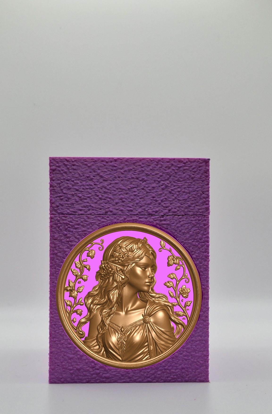 Elf Maiden Card Box — Purple