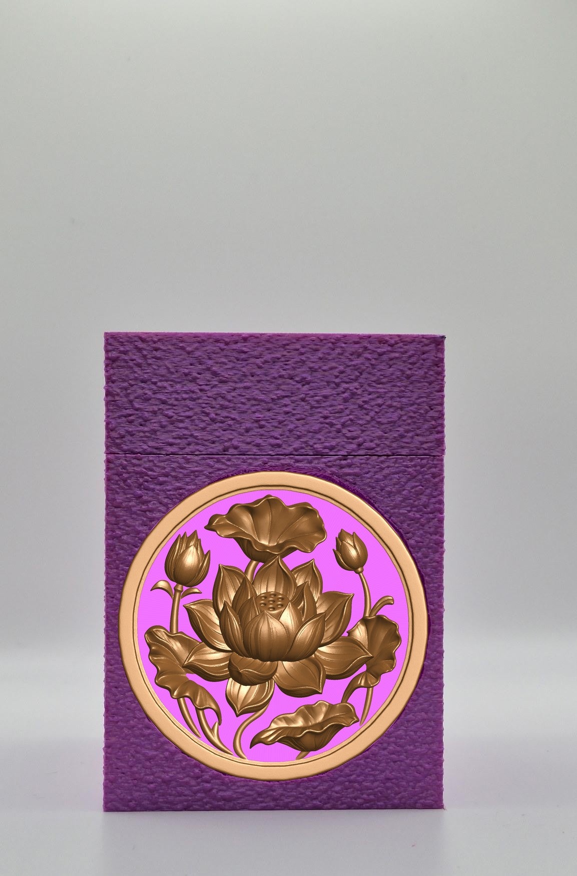 Lotus Card Box — Purple