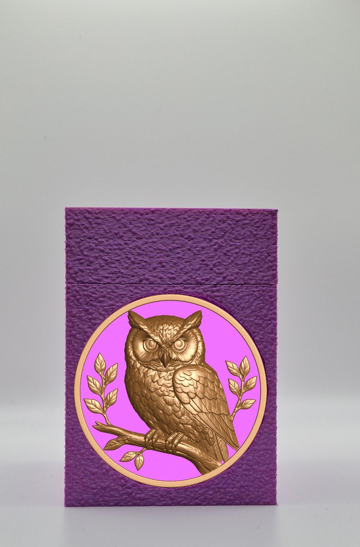 Owl Card Box — Purple