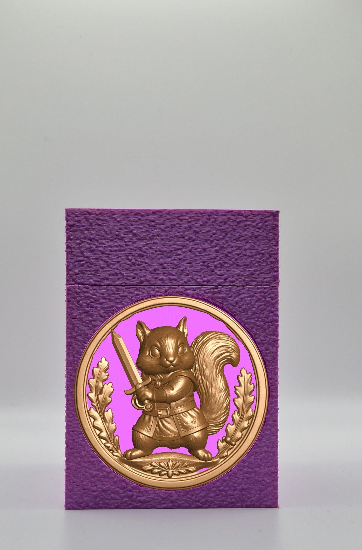 Squirrel Card Box — Purple
