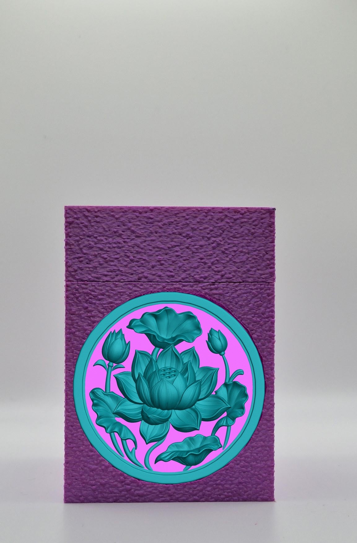 Lotus Card Box — Purple